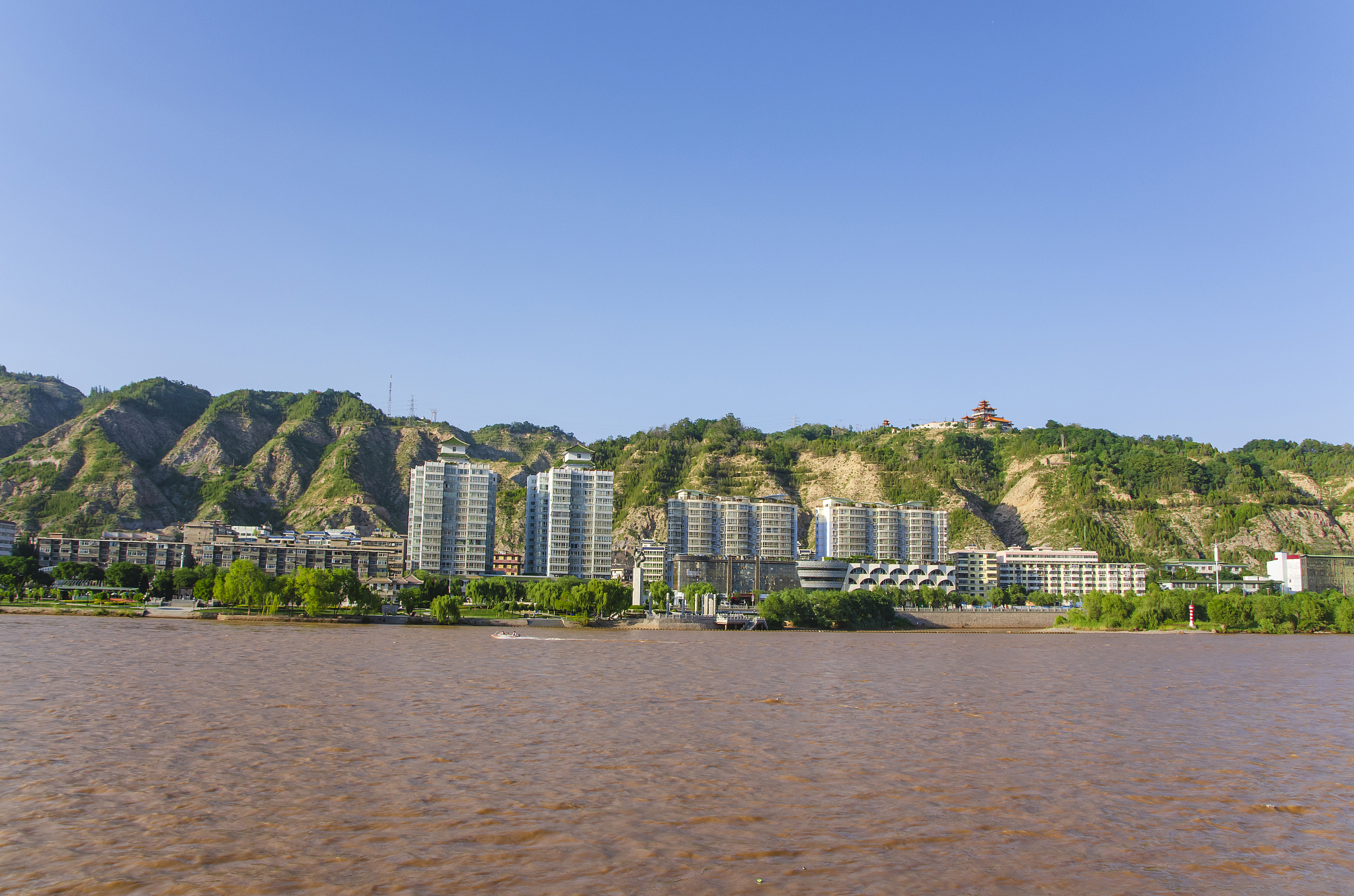 中国甘肃兰州黄河风光