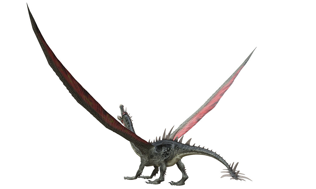 幻想龙孤立在白色3d插图