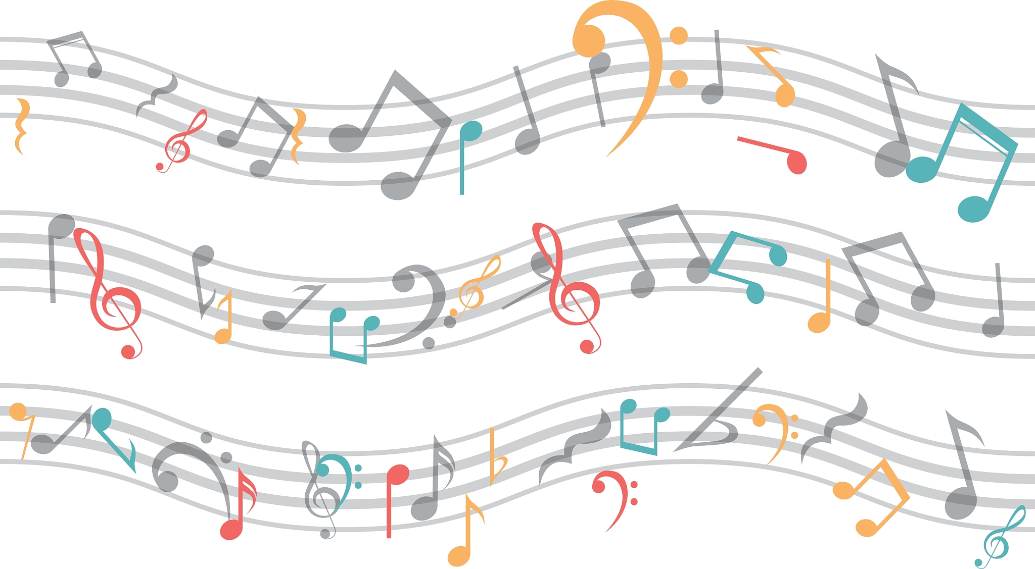 isolated music note design