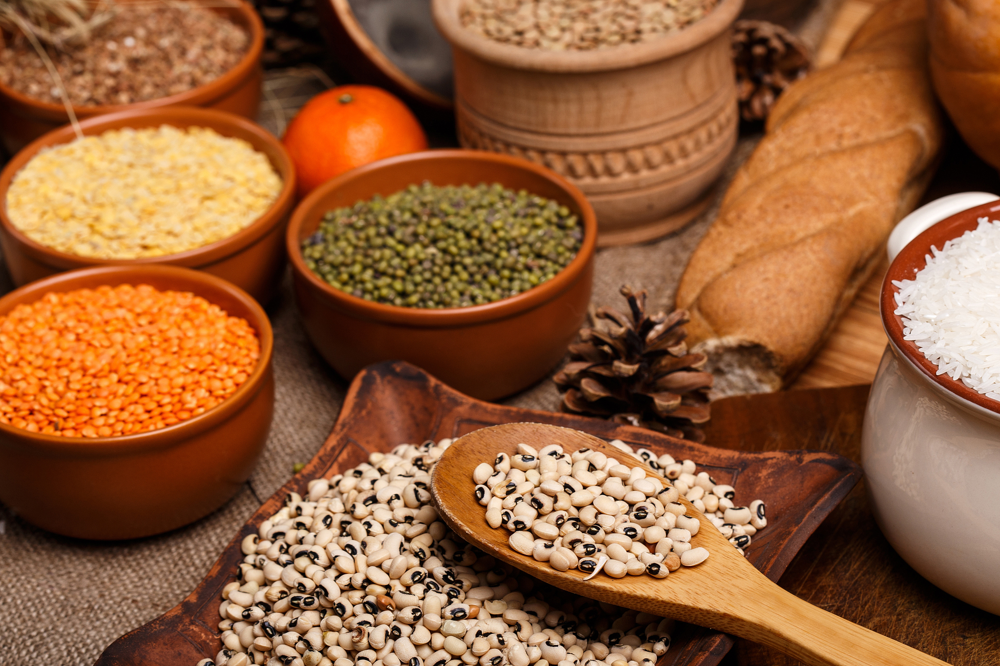 black eyed peas and different kinds of lens