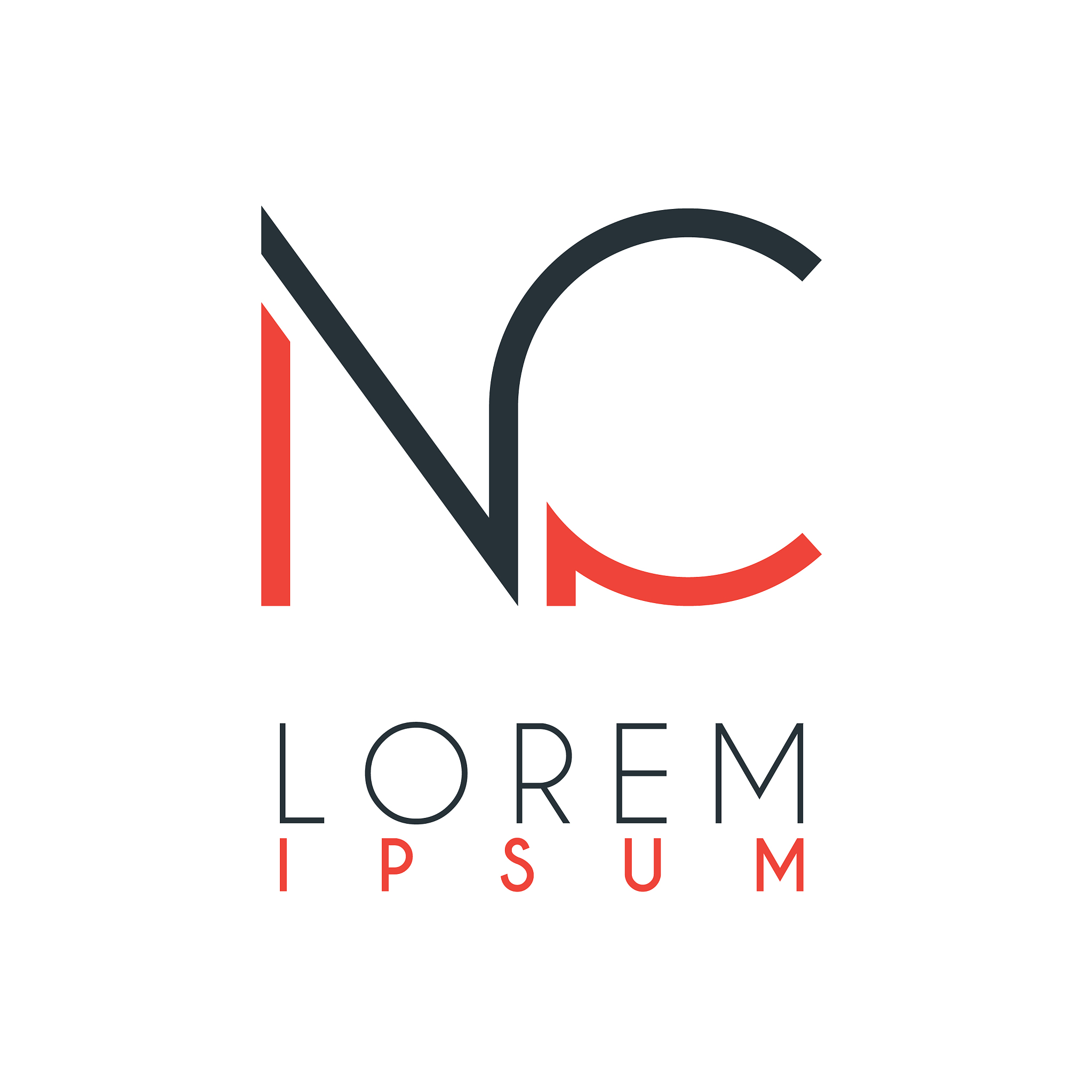 the logo between letter n and letter c or nc