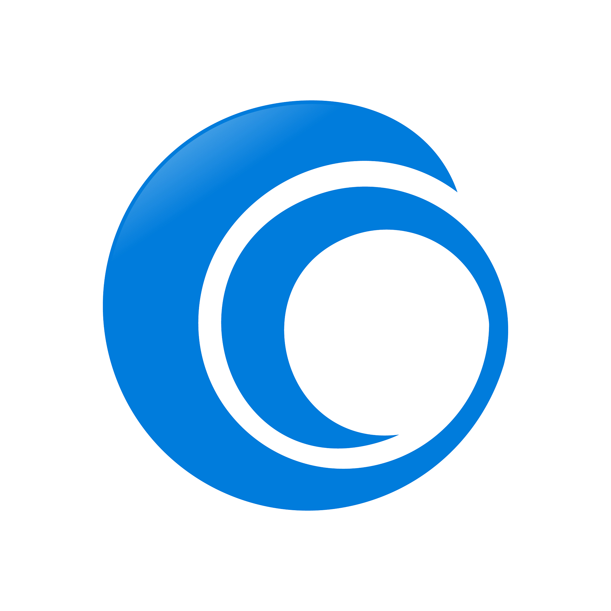abstract circular spiral swoosh symbol logo design