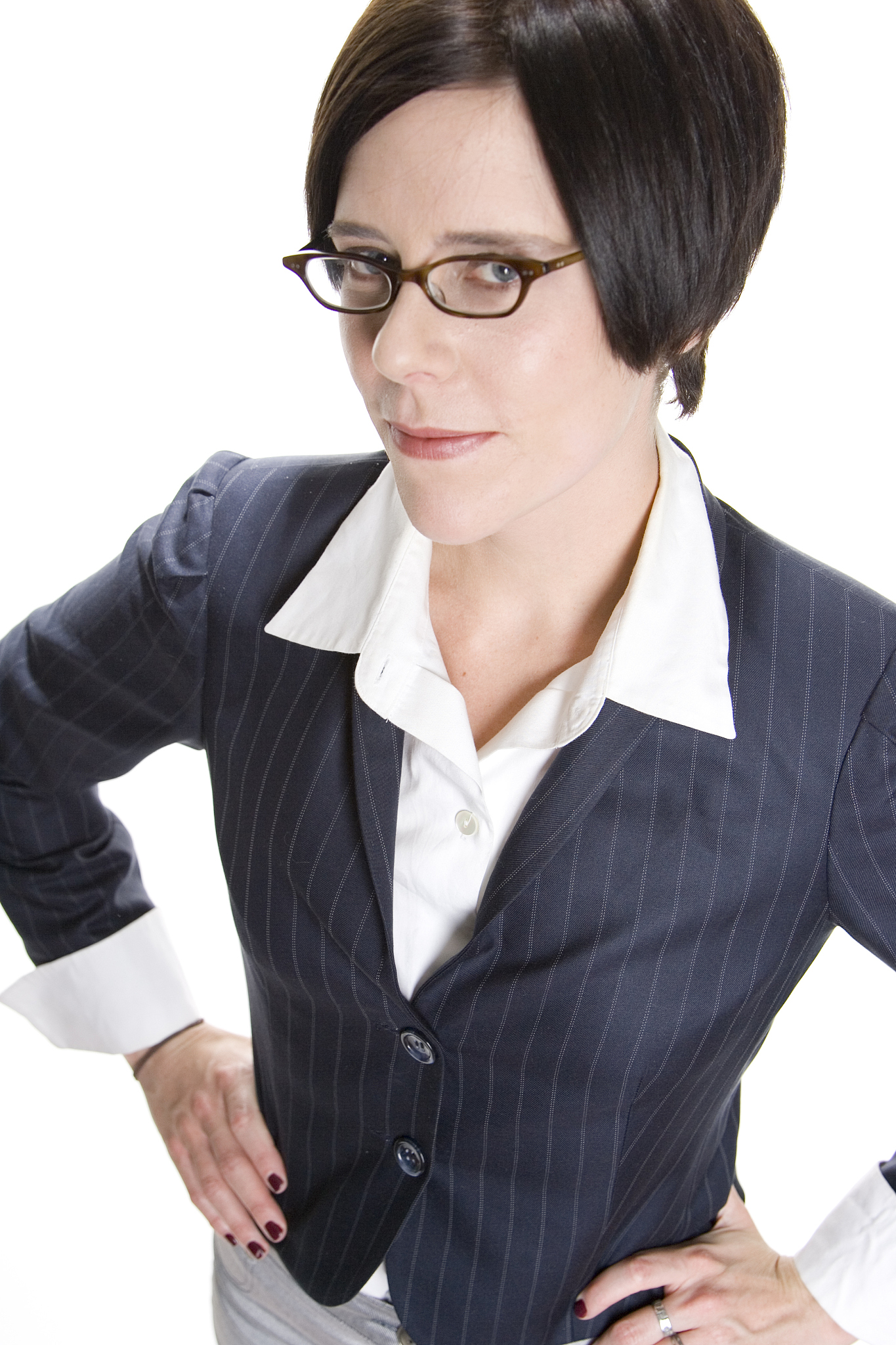 businesswoman with glasses