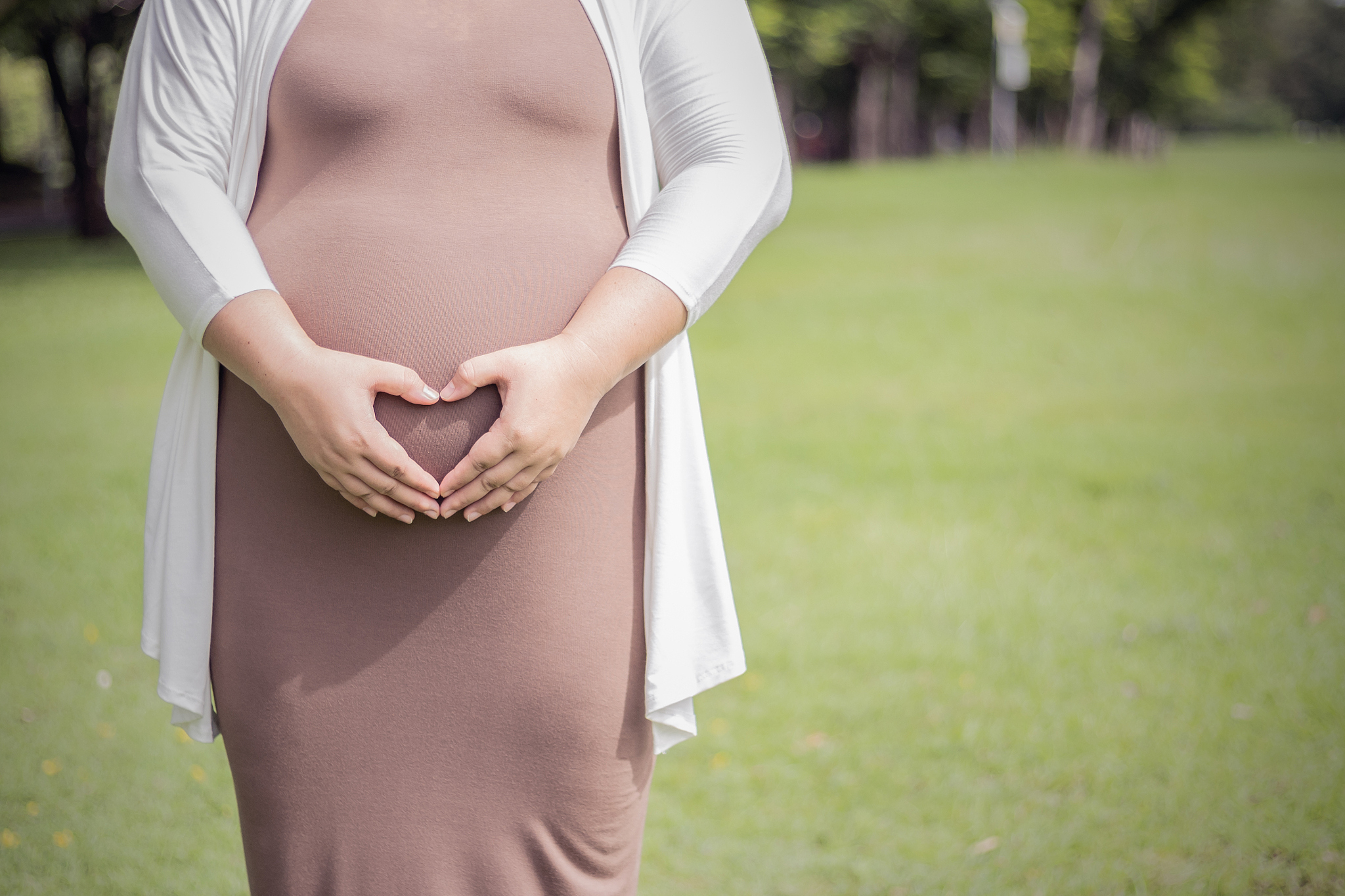 happy pregnant woman