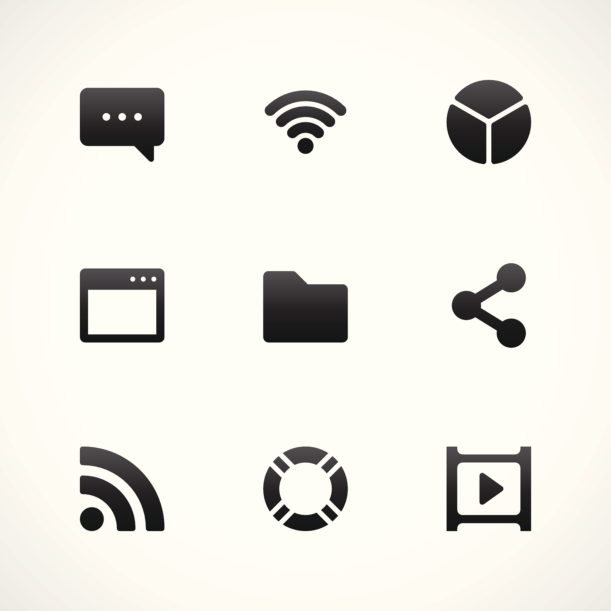 web site vector icons set design elements
