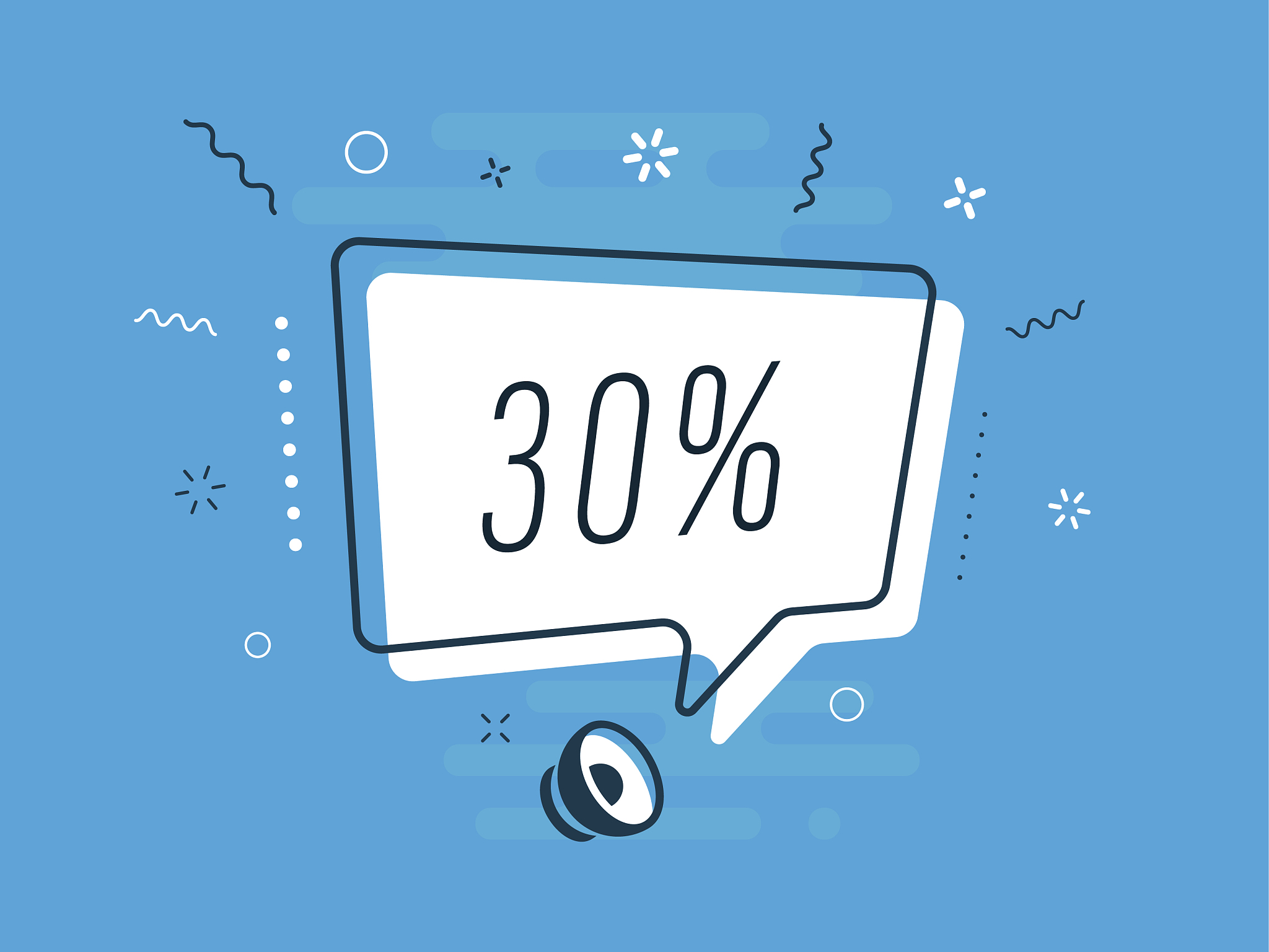 30% vector template with text in trendy styles stock illustratio