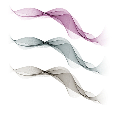 abstract wave design elementtransparent colorful
