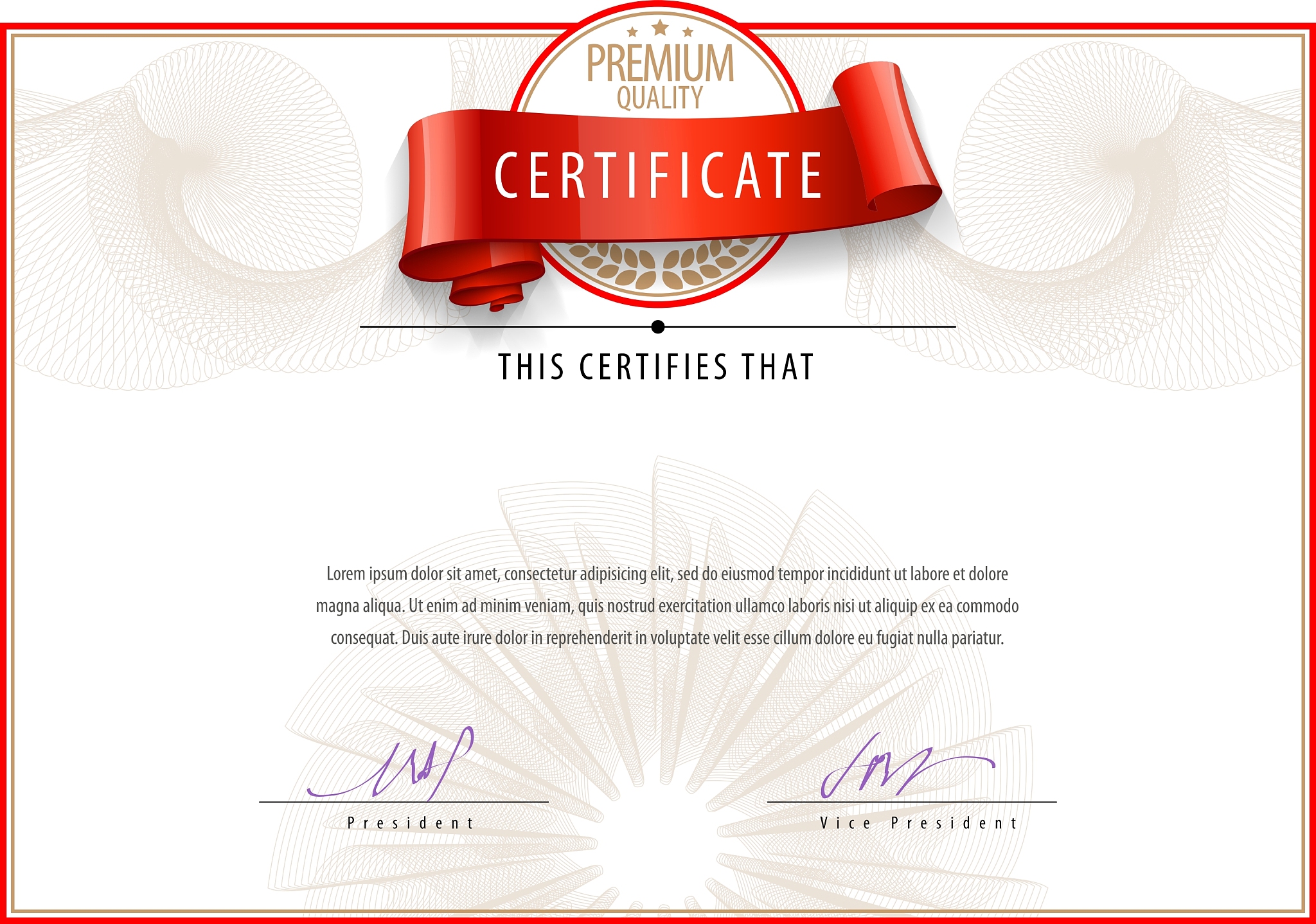 modern certificate and diplomas template