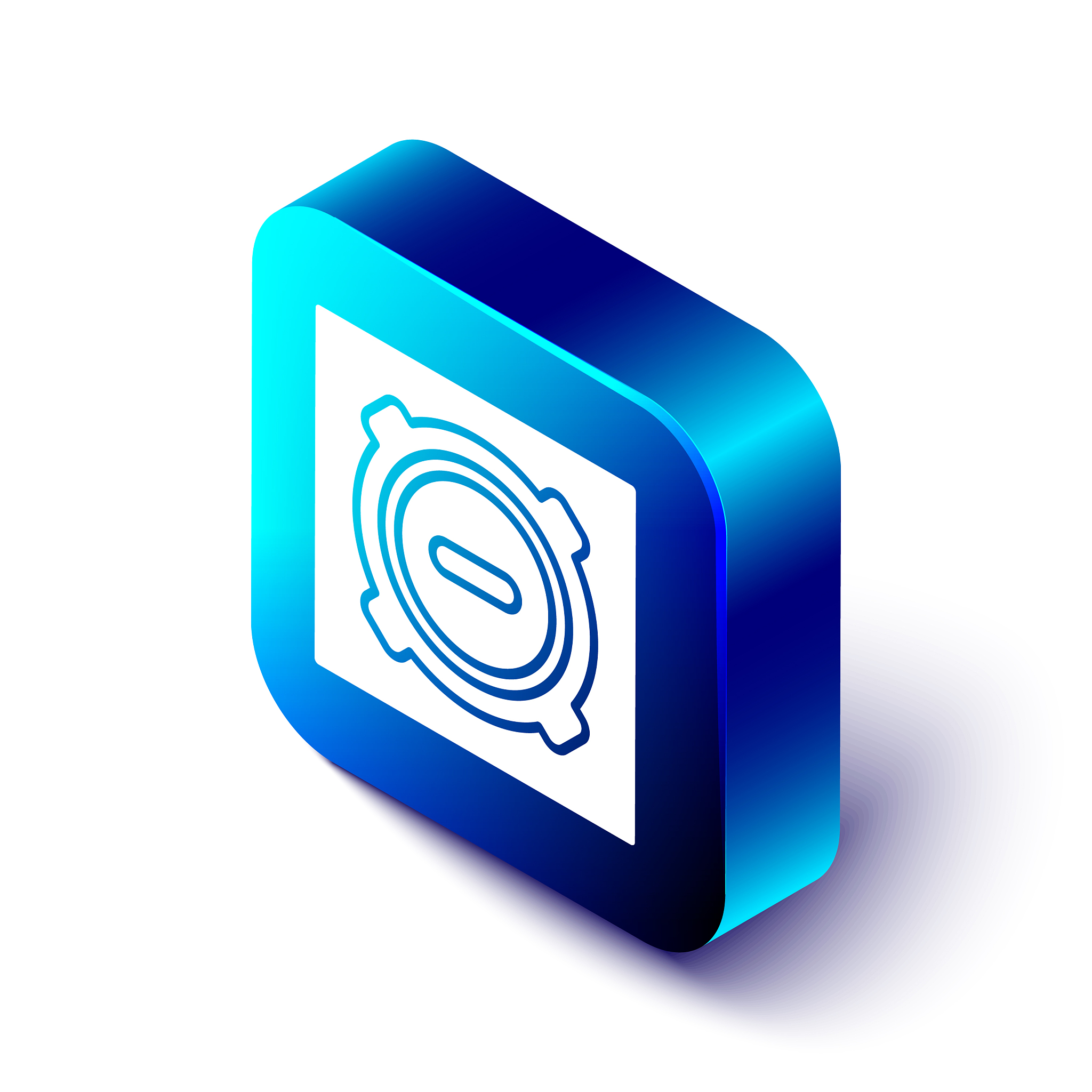 isometric manhole sewer cover icon isolated on