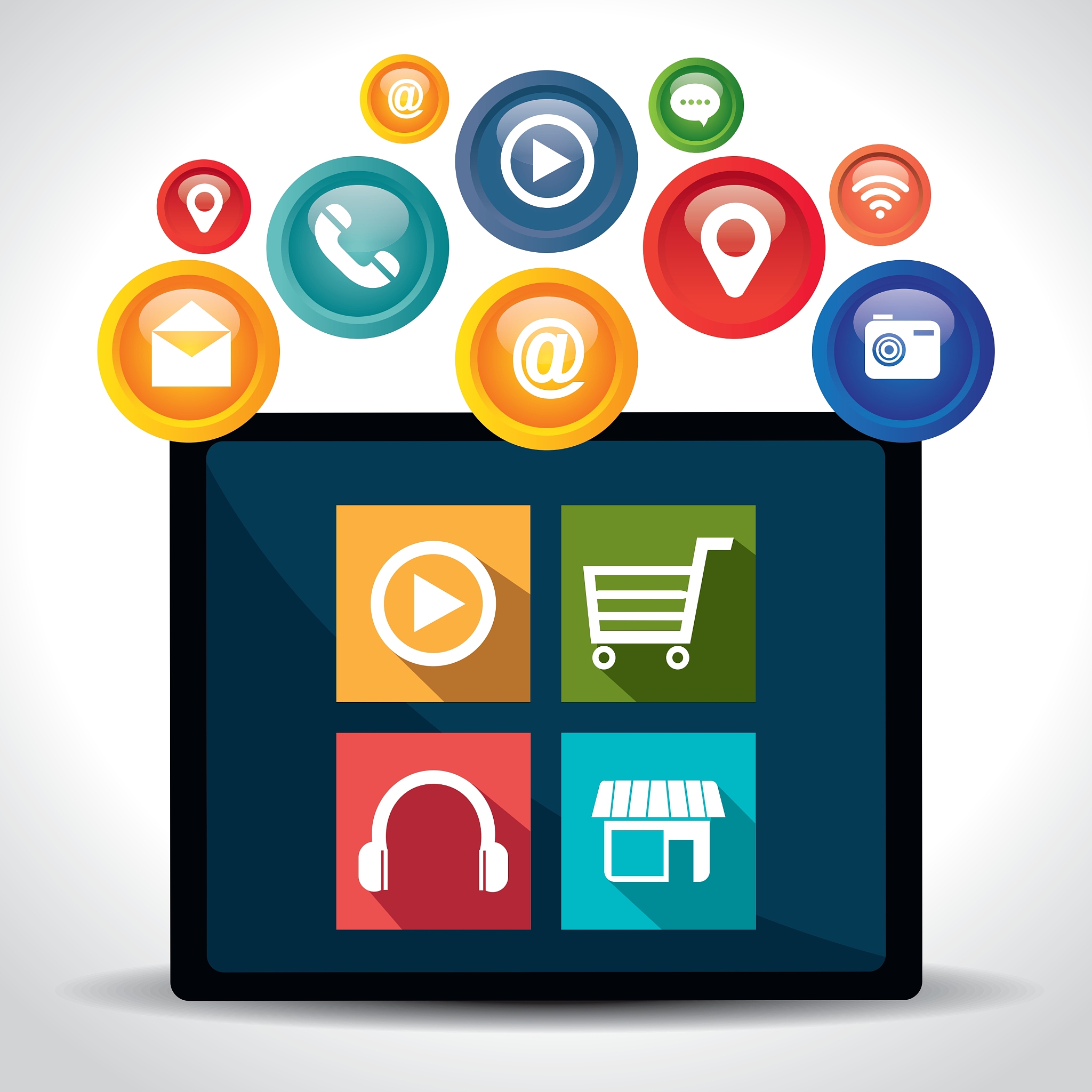 e-commerce and market mobile applications design