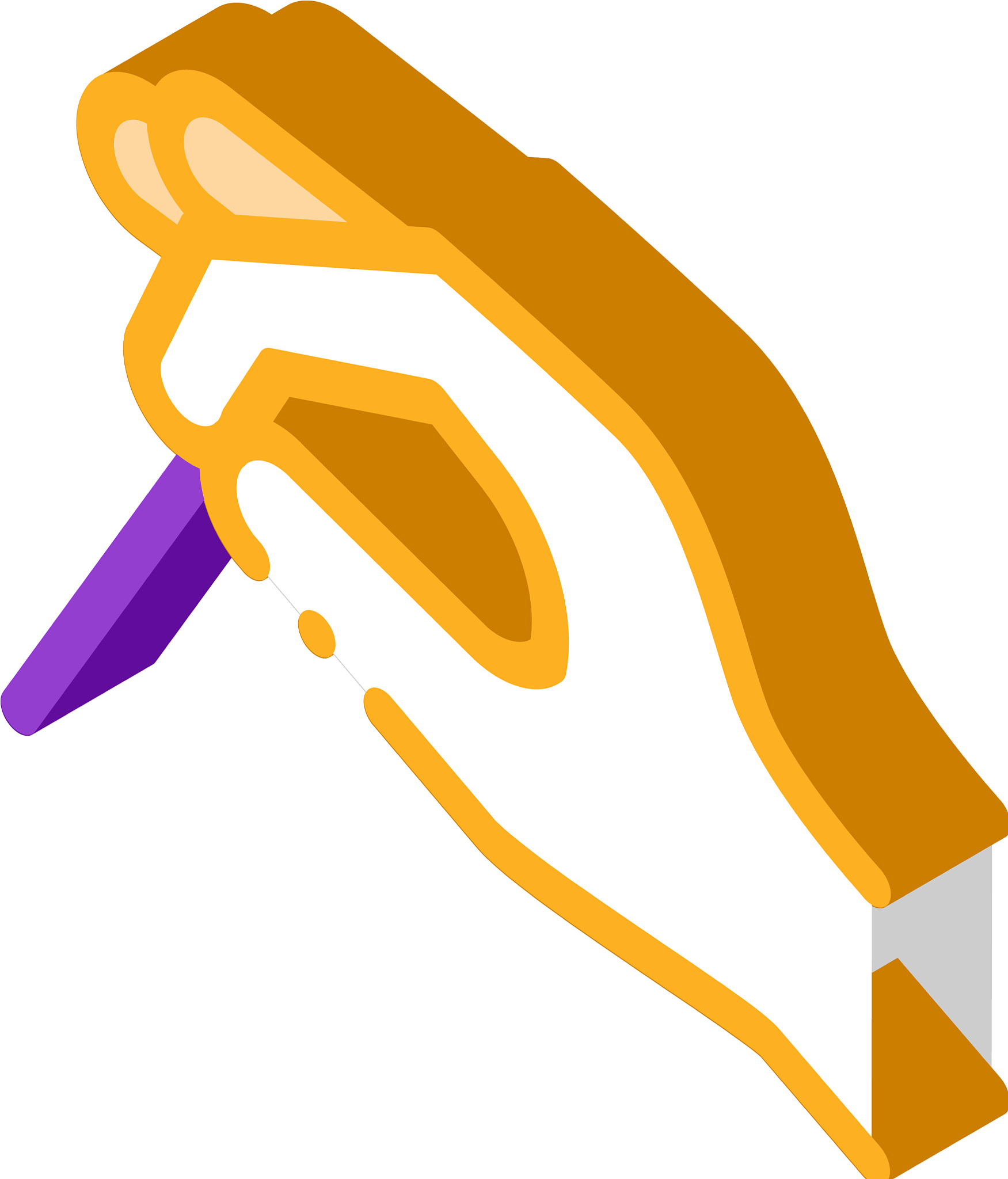 hand making acupuncture isometric icon