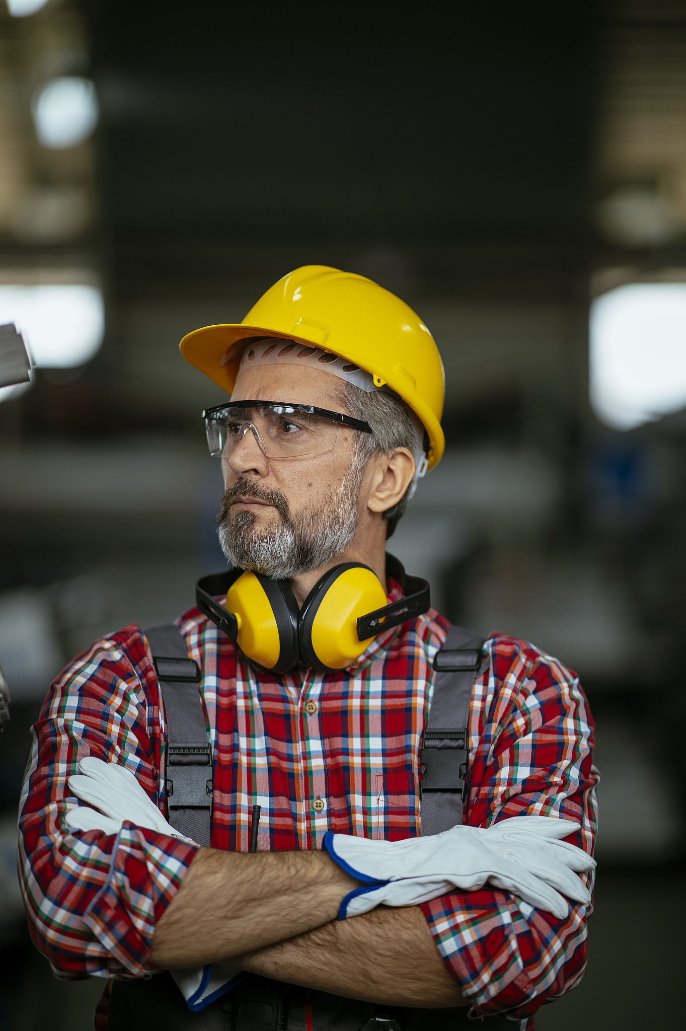 manual factory worker stock photo