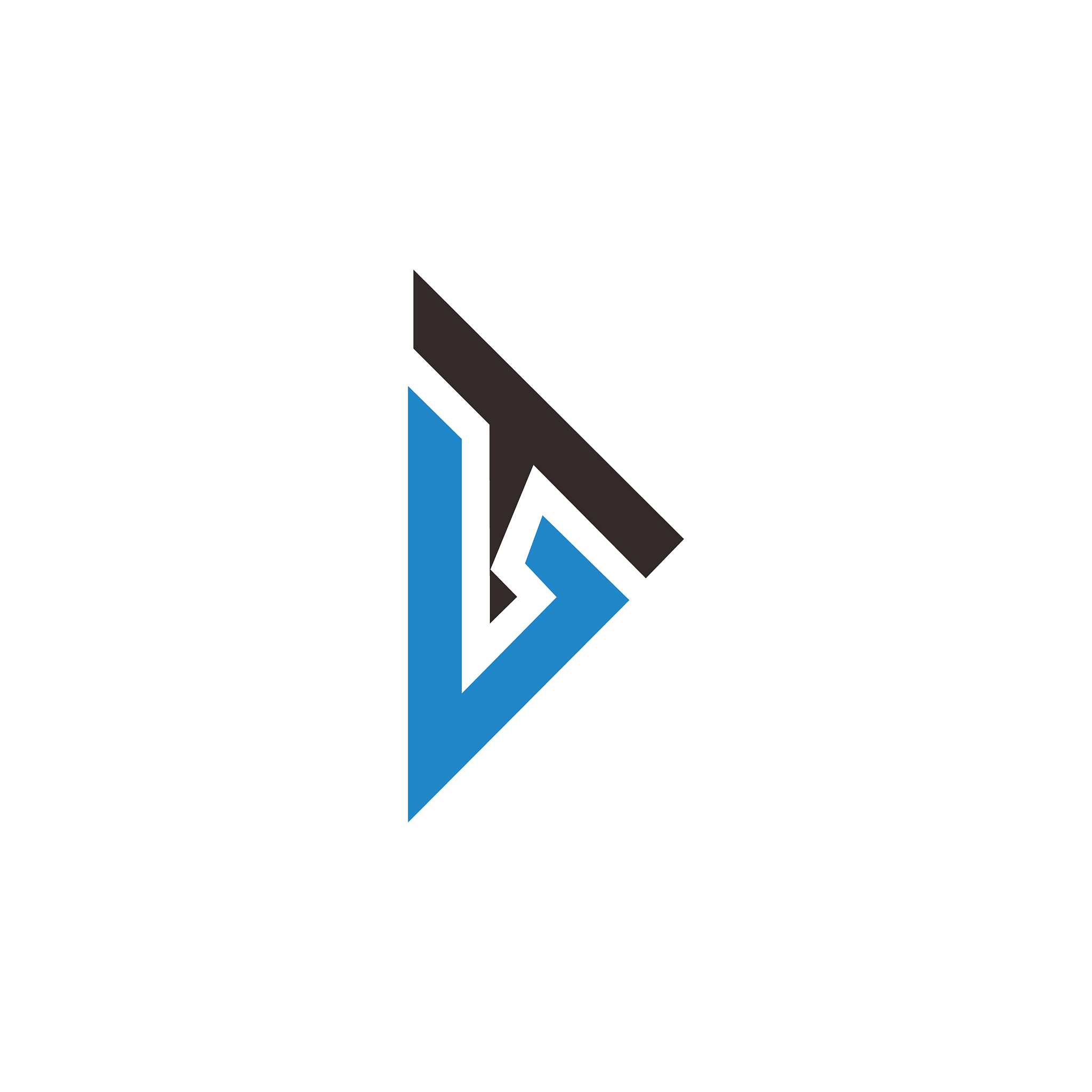 initial letter tb or bt logo design template