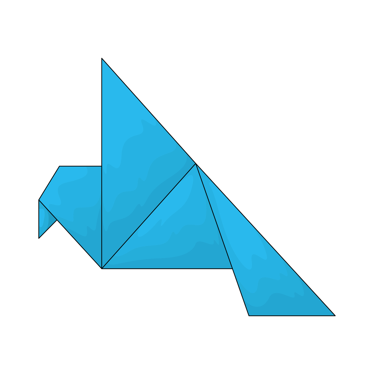 四个一样的三角形能拼出哪些图形