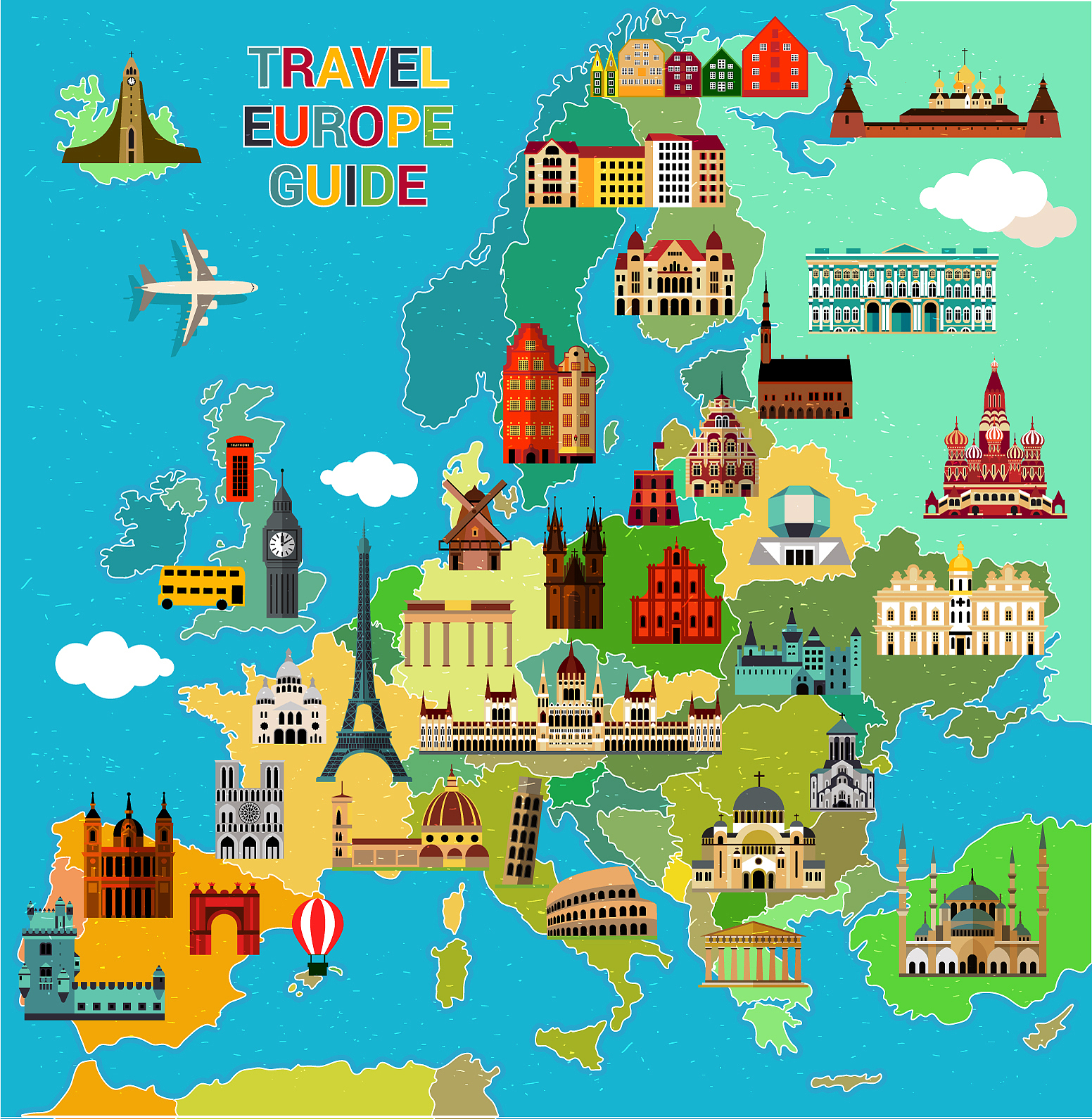 europe travel map