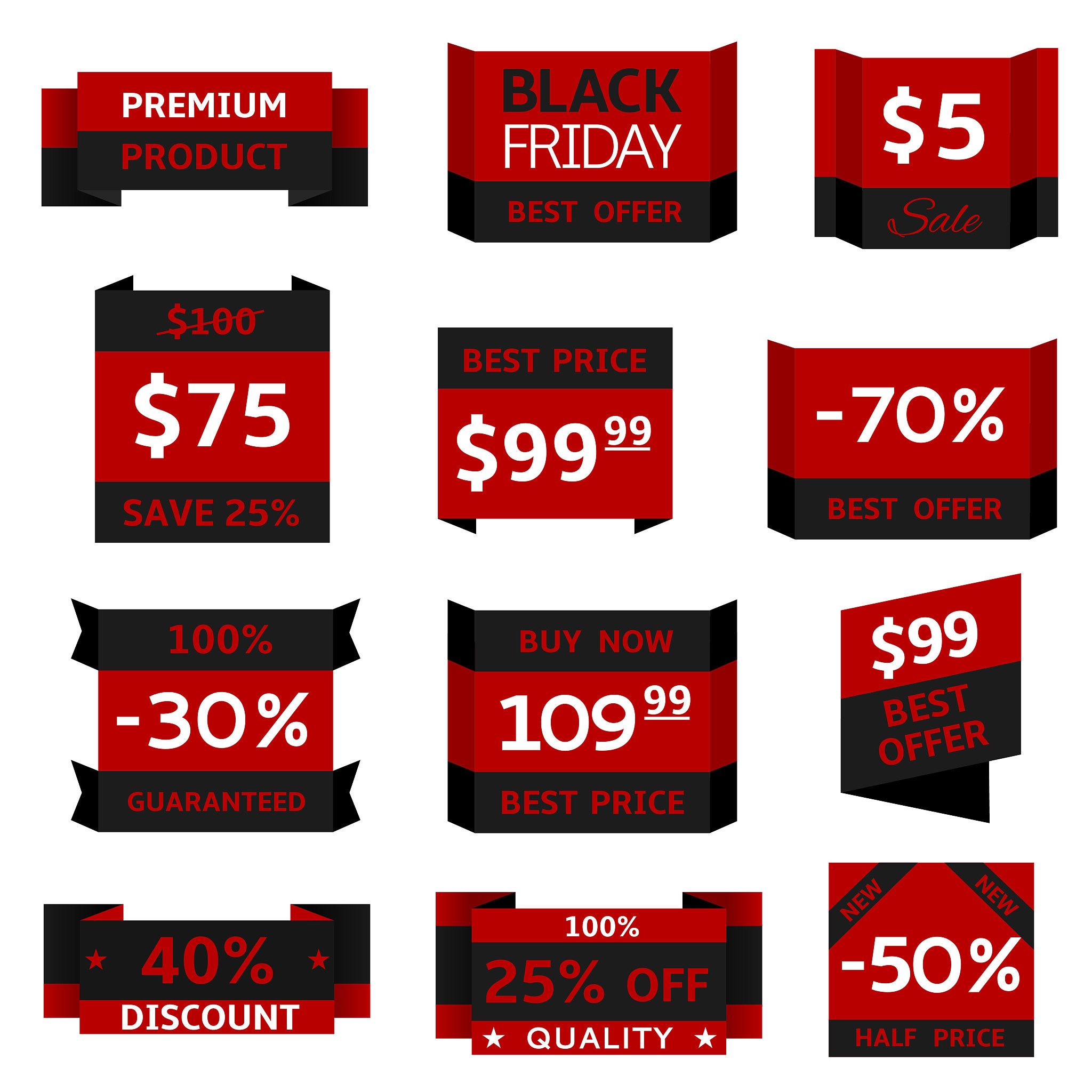black friday banner set5