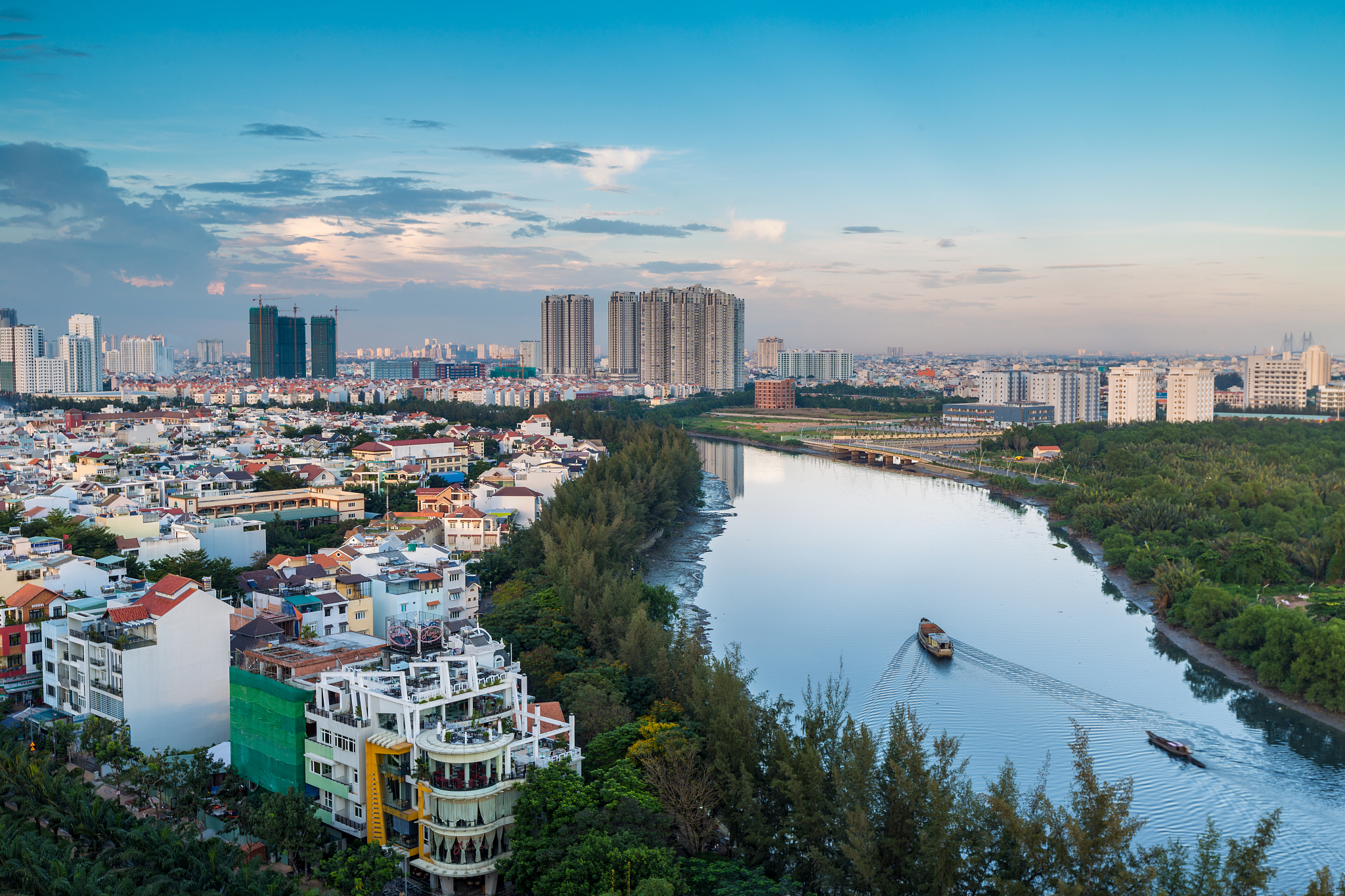 royalty high quality free stock image aerial view of ho chi minh