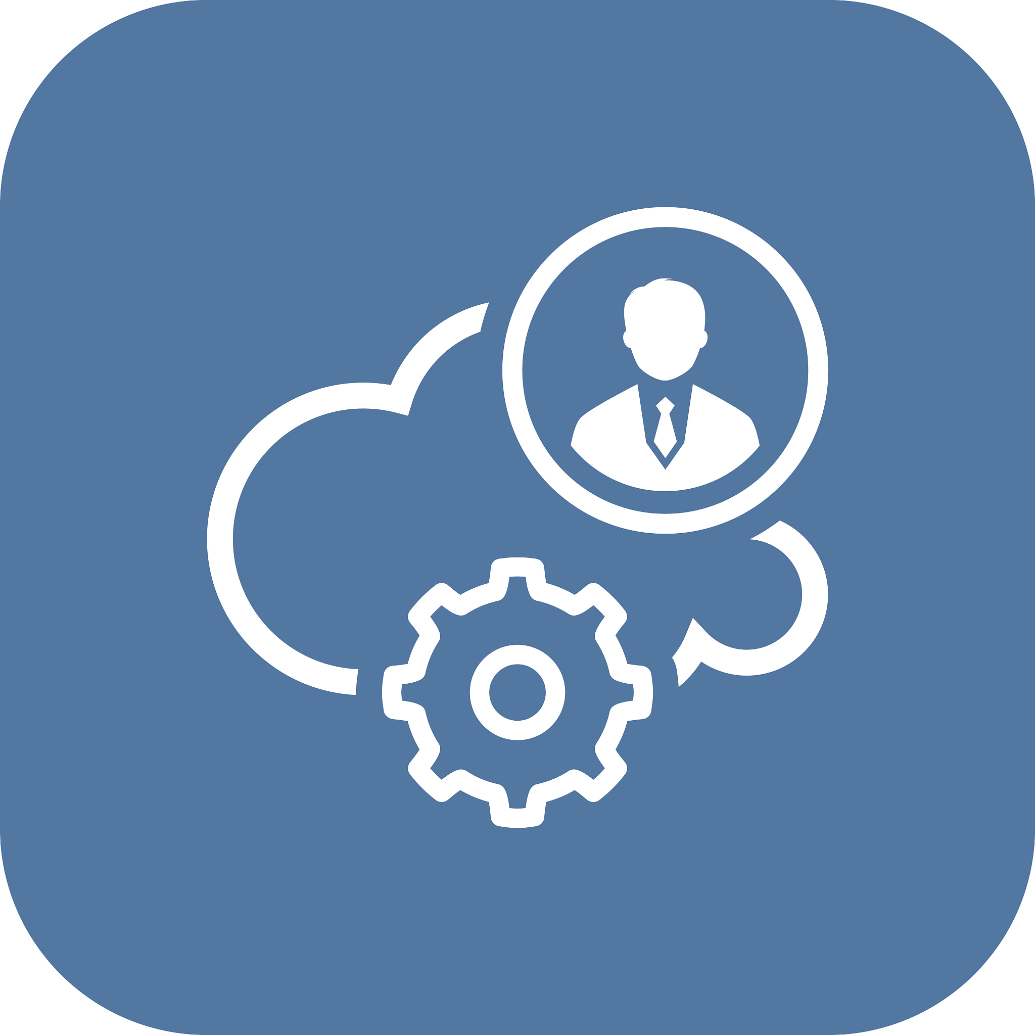 cloud processing icon. flat design.