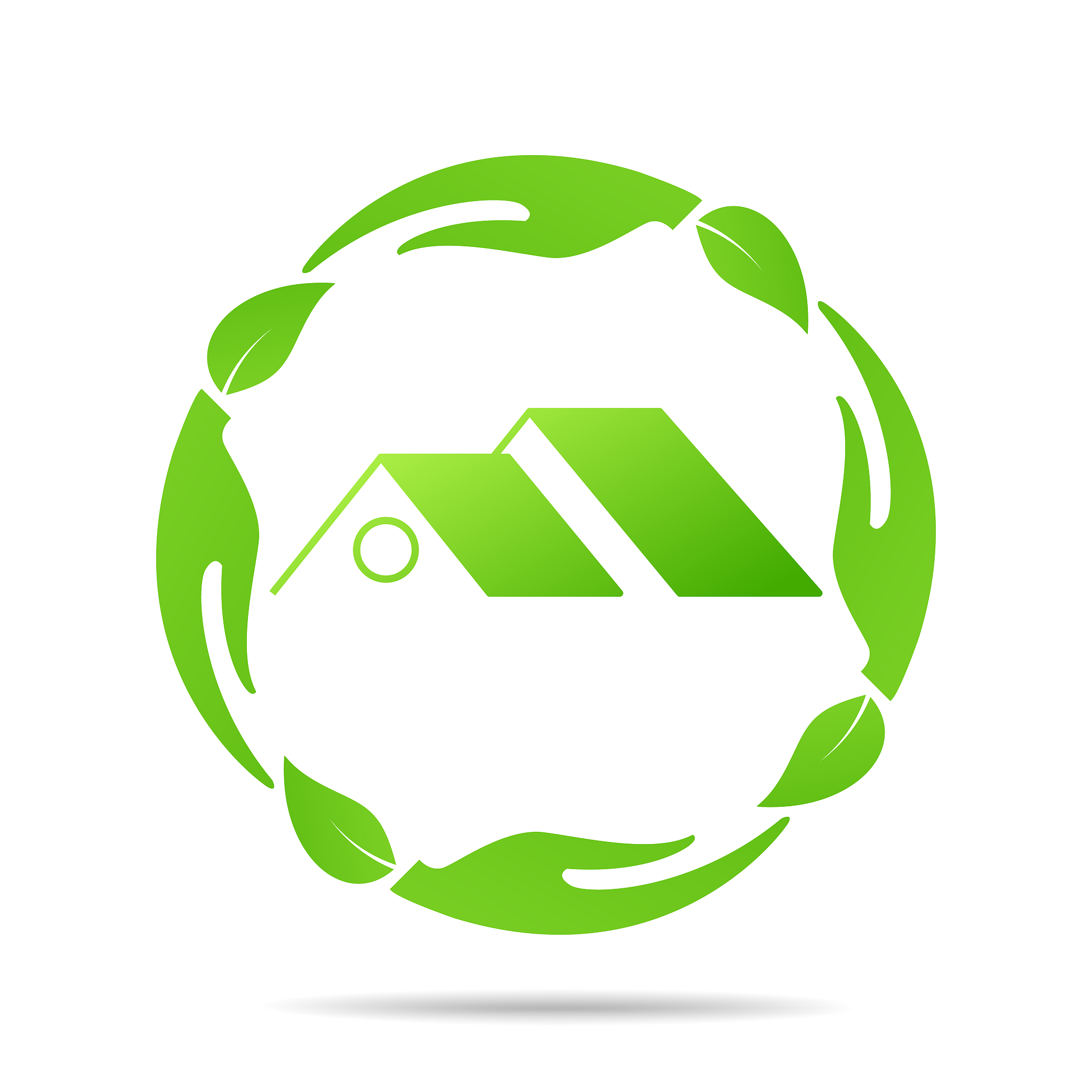 real estate, eco house design vector template