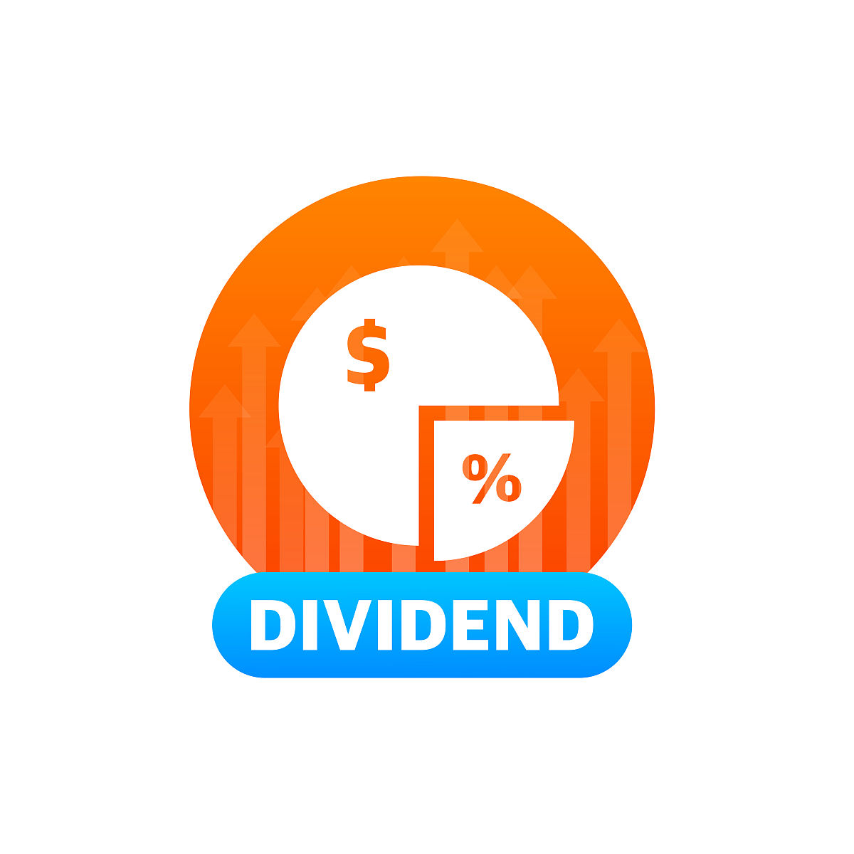 平的黄金图标.股息的概念.商业金融投资.业务矢量图标.金融增长向量