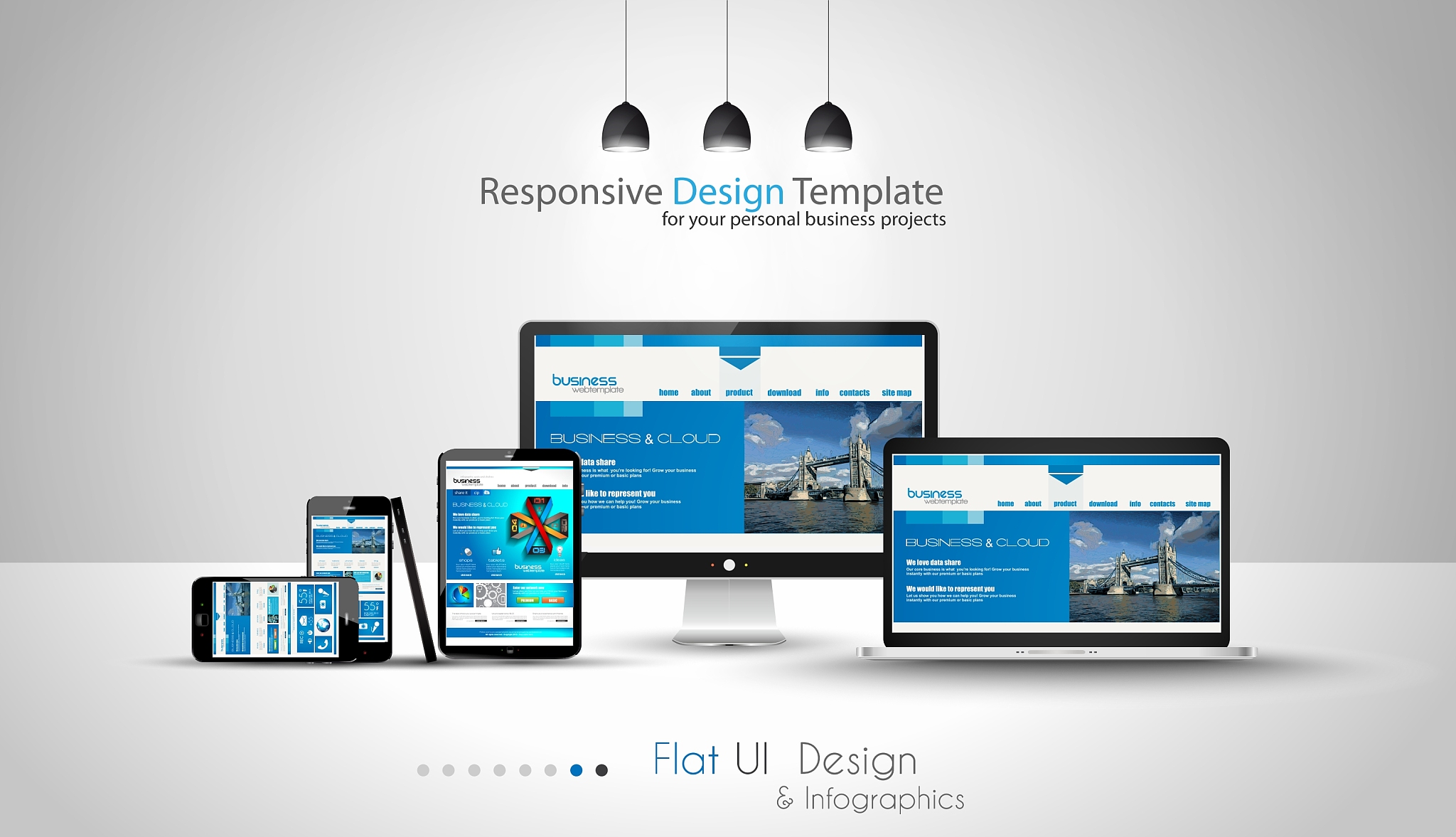 modern devices mockups fpr your business projects