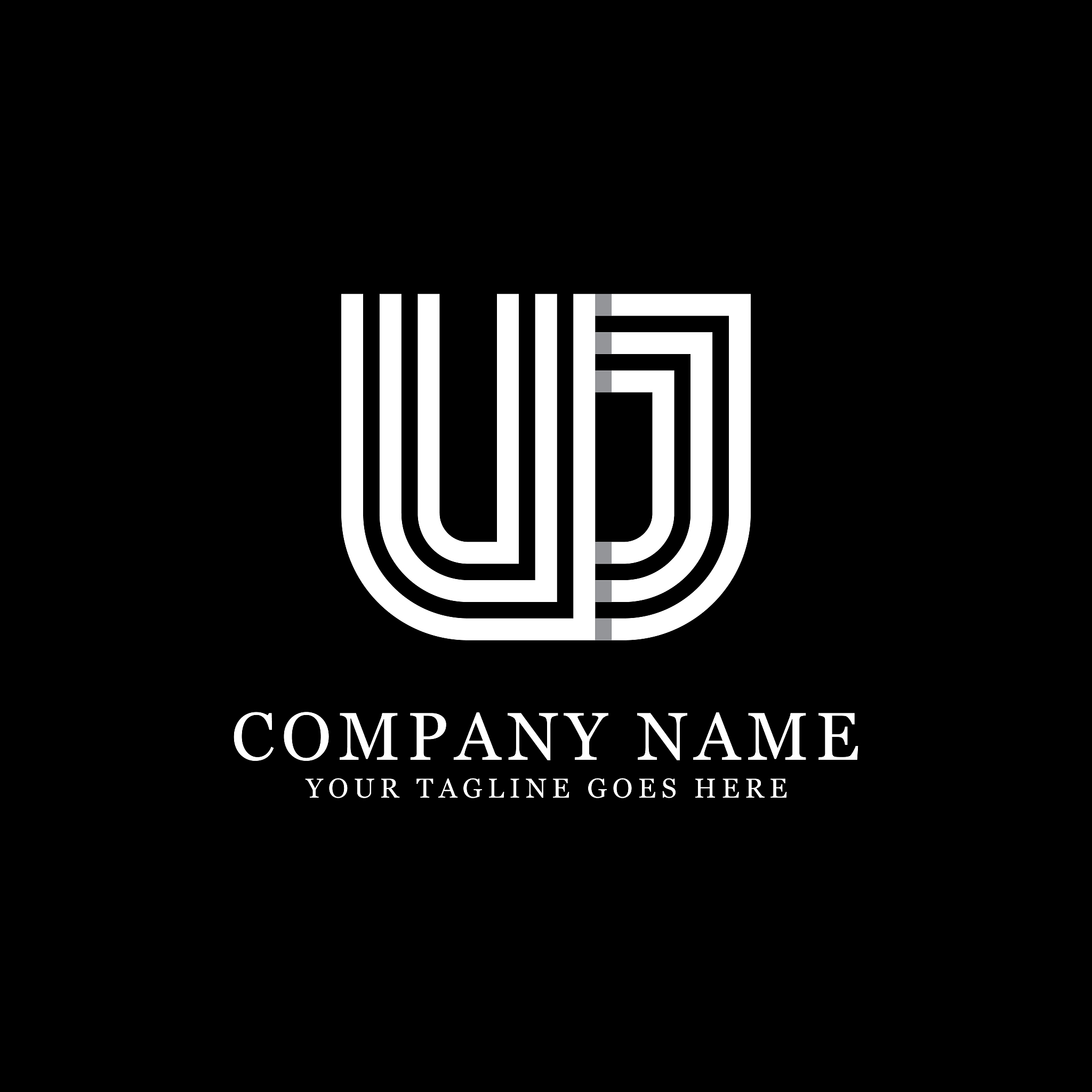 u letter logo designs, creative monogram logo template,initial n