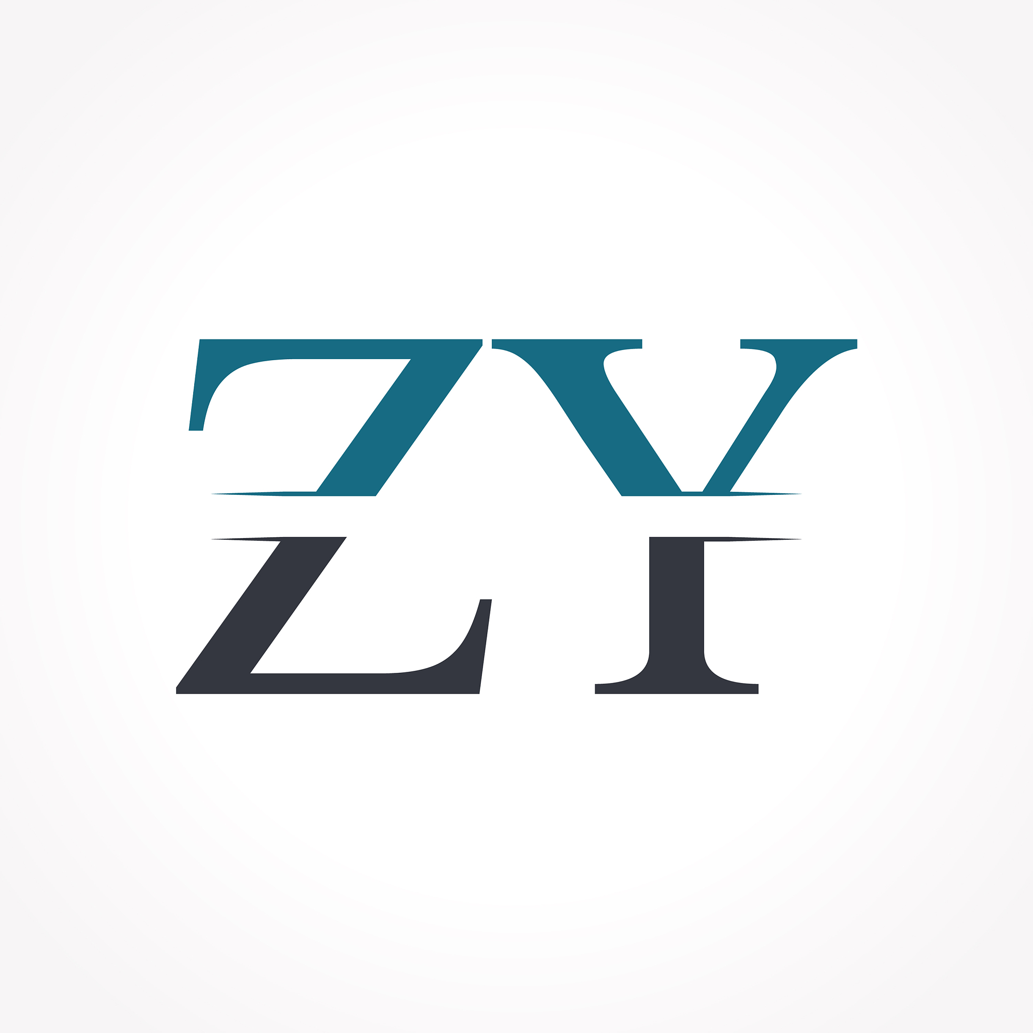 initial zy logo design template creative letter