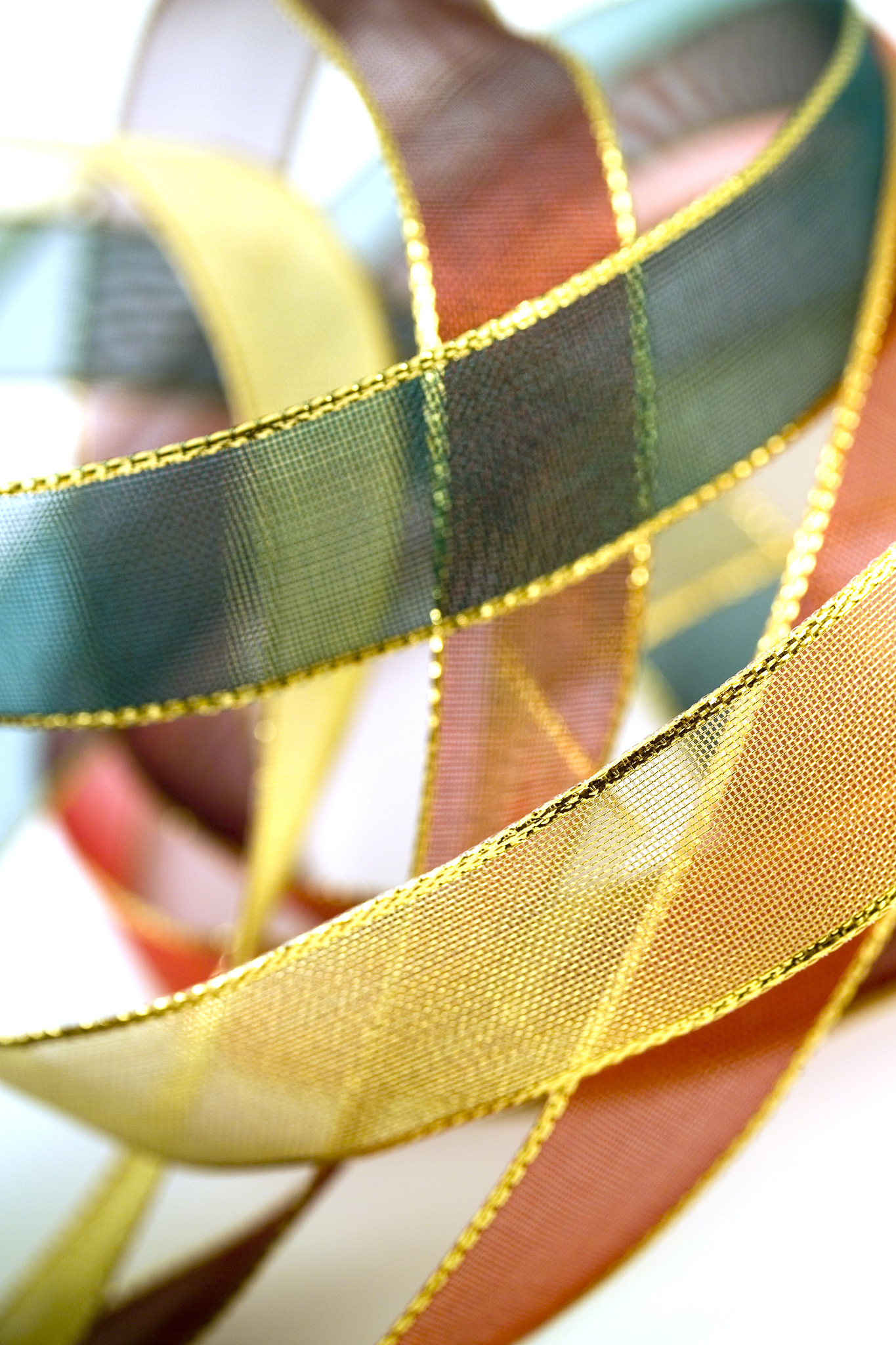 metallic ribbon