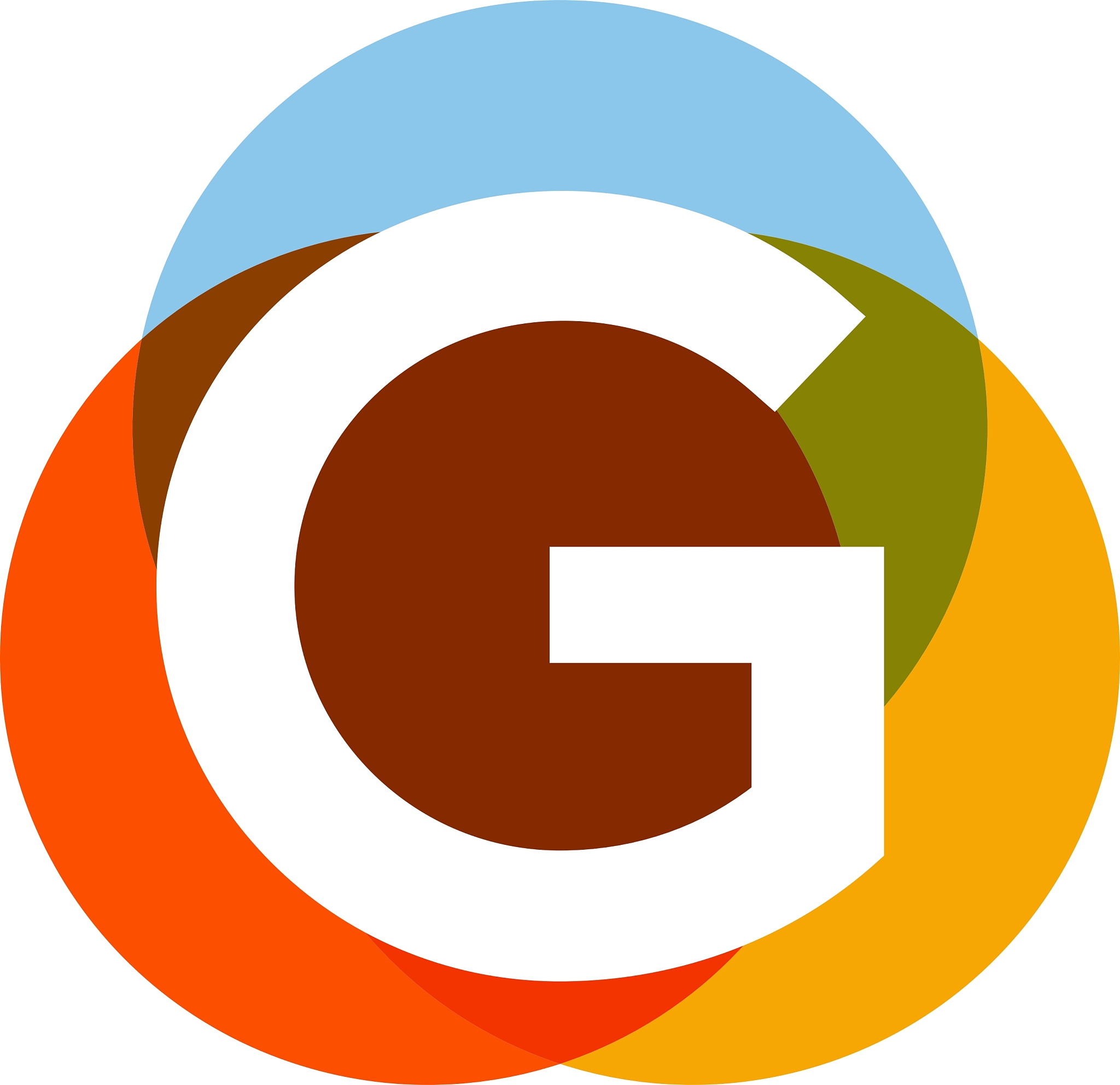 color letter g logo icon design