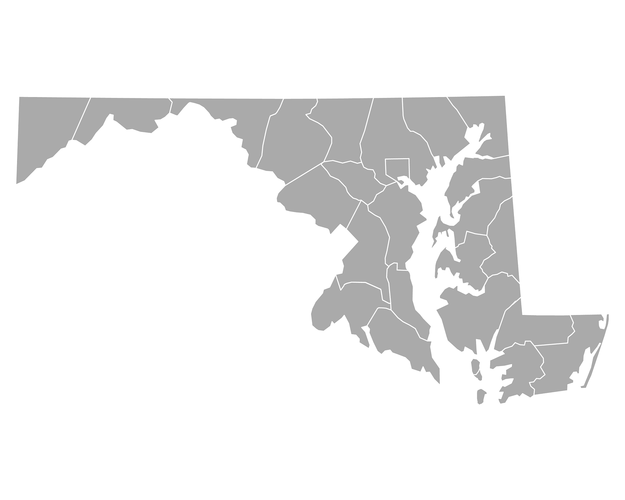 map of maryland