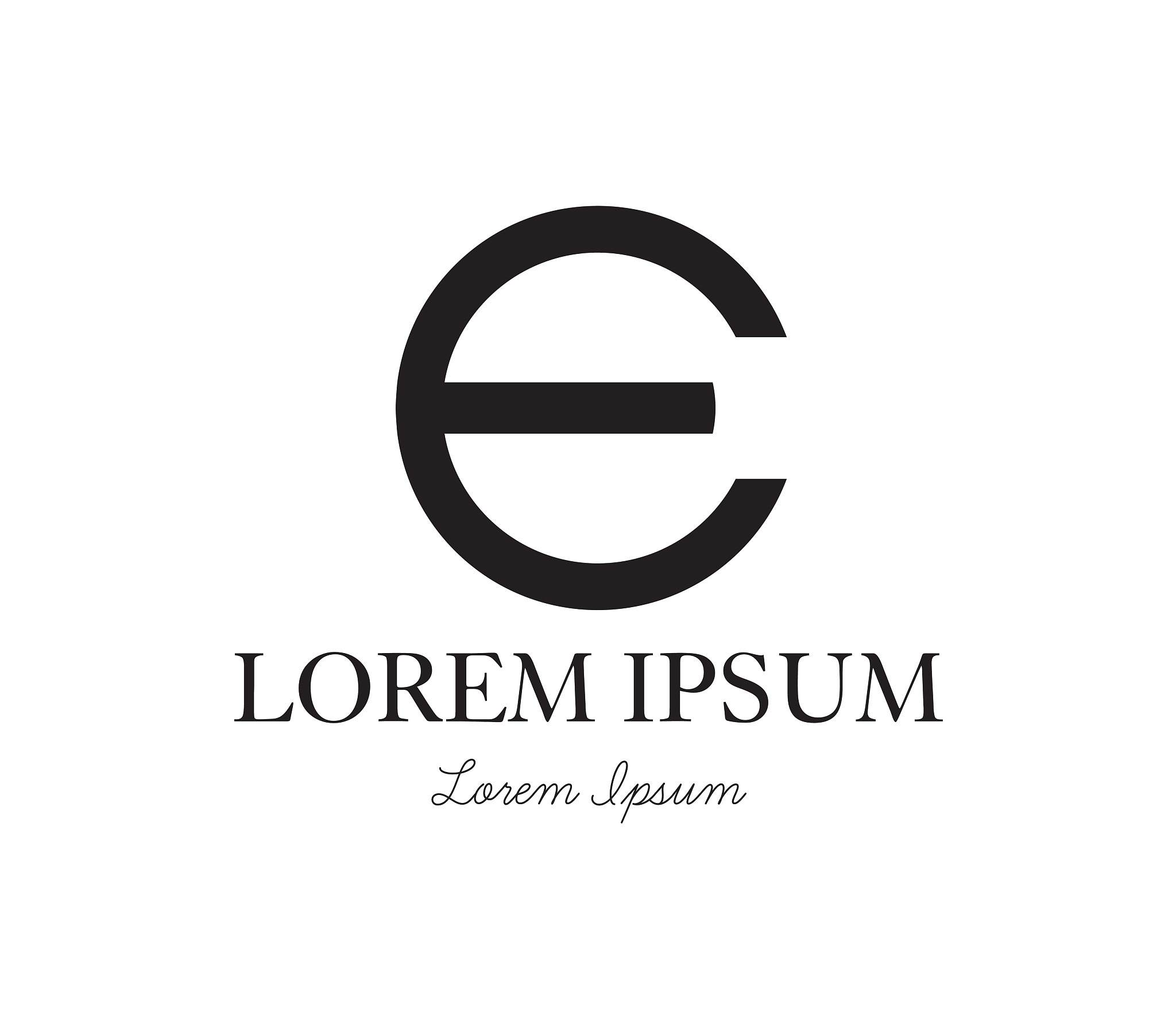 e logo concept design