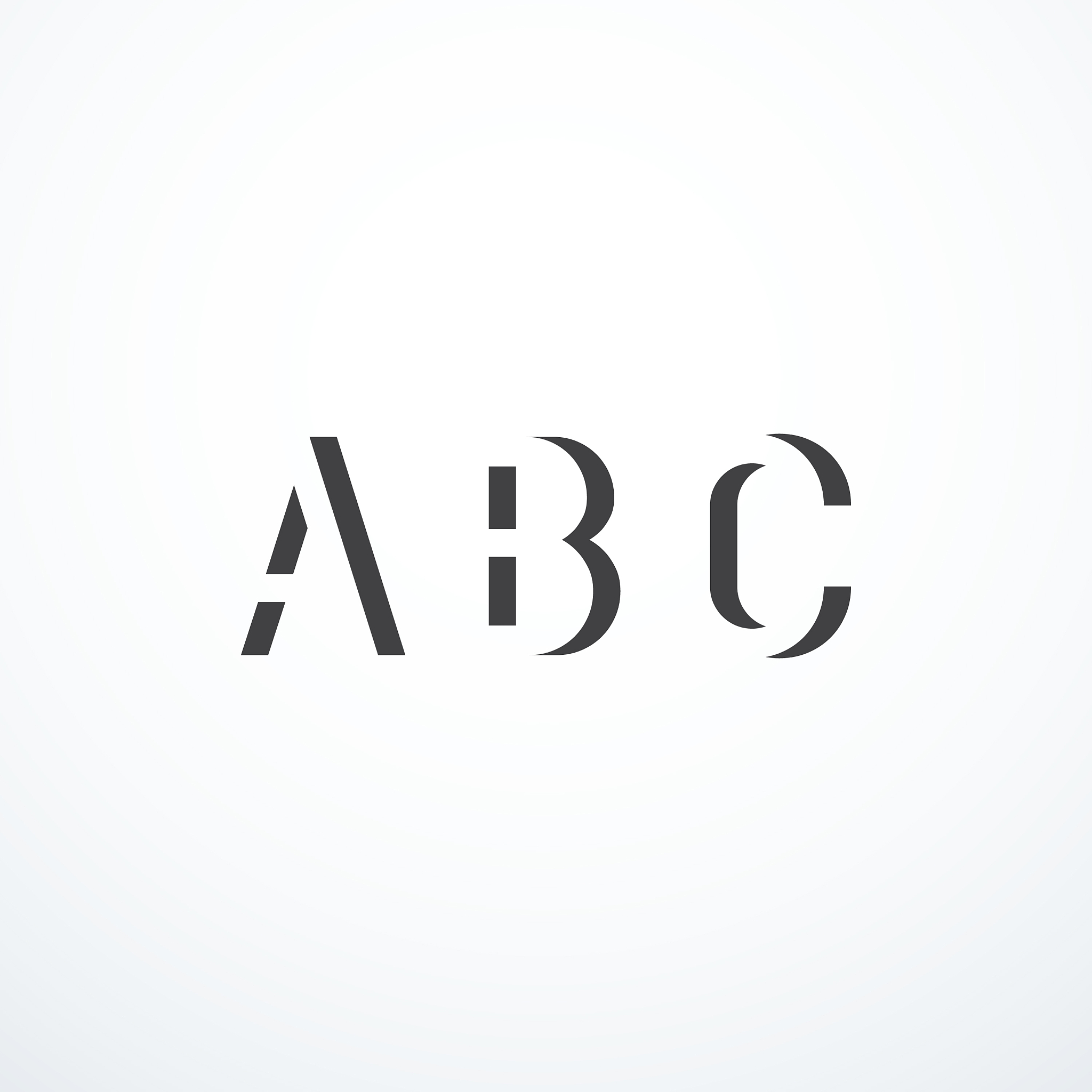 abstract abc letters