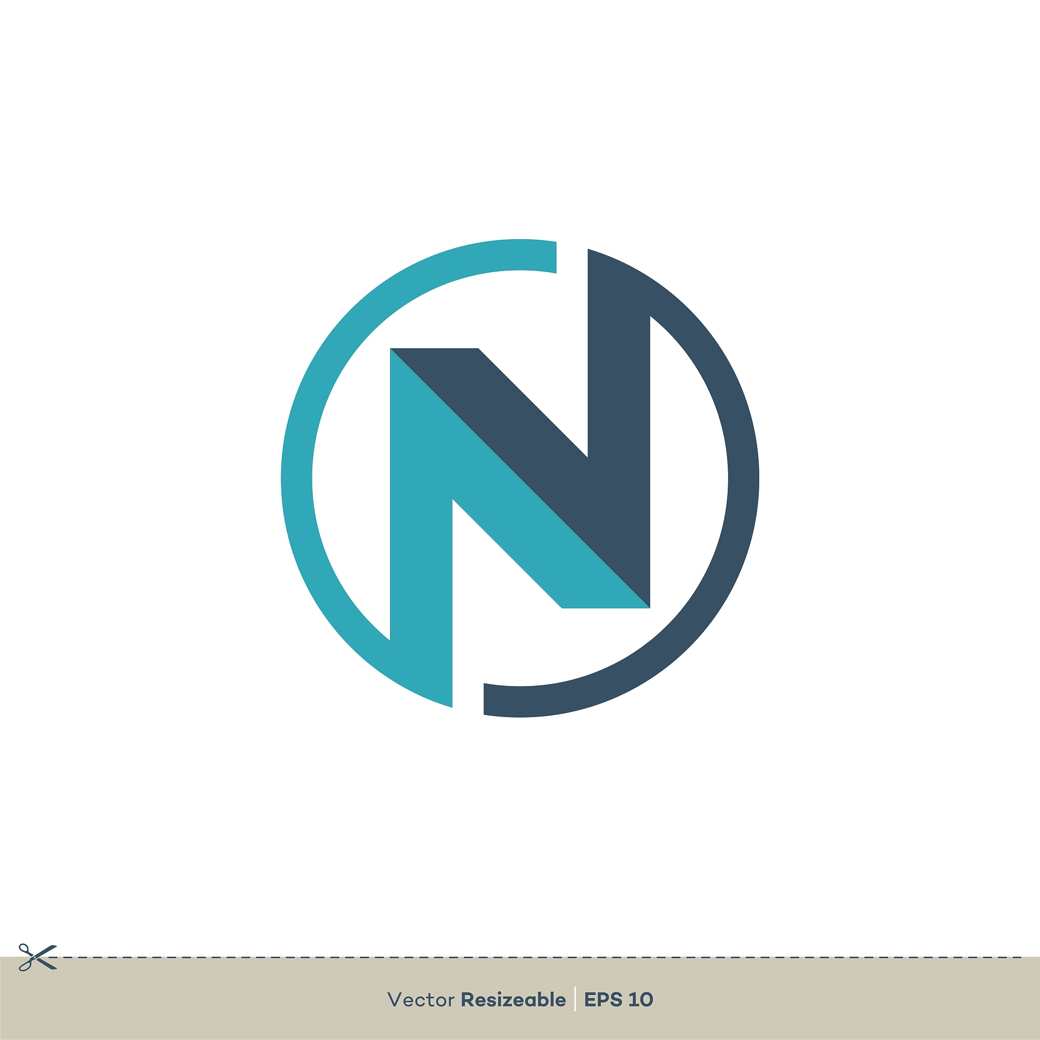 n letter vector logo template illustration design. vector eps 10
