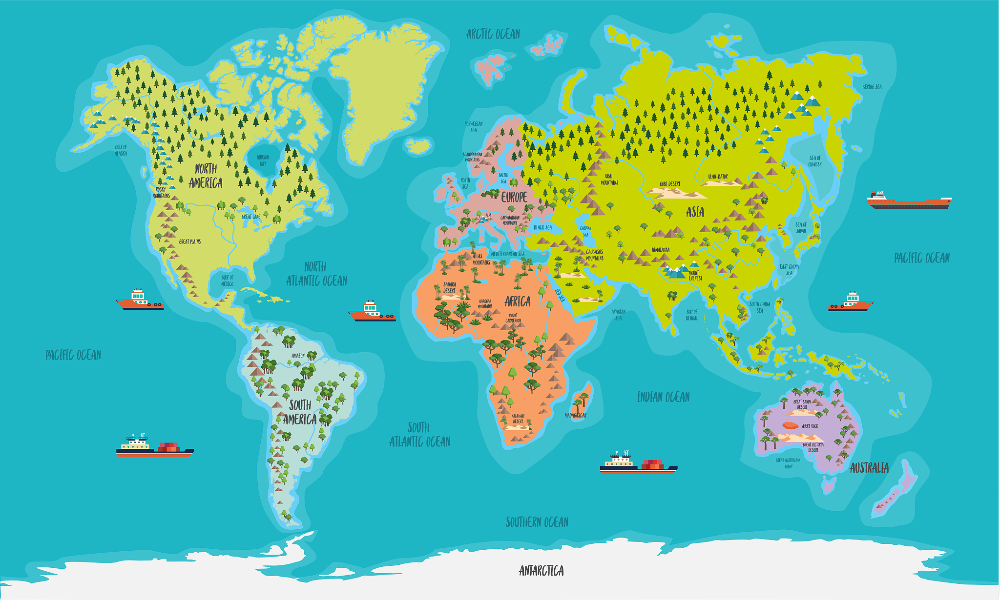 world map