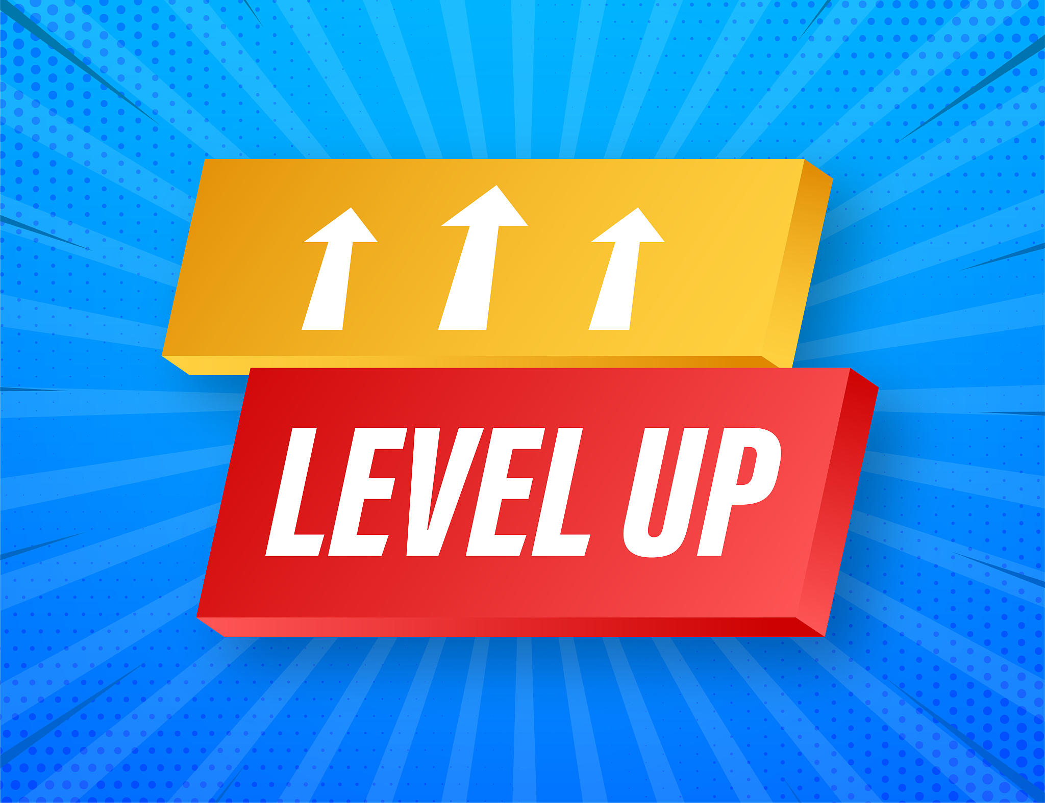 game icon bonus. level up icon, new level logo. vector illustrat