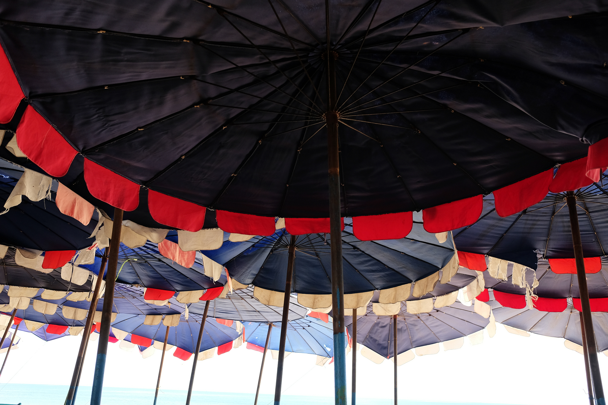 umbrellas in every thailand beach