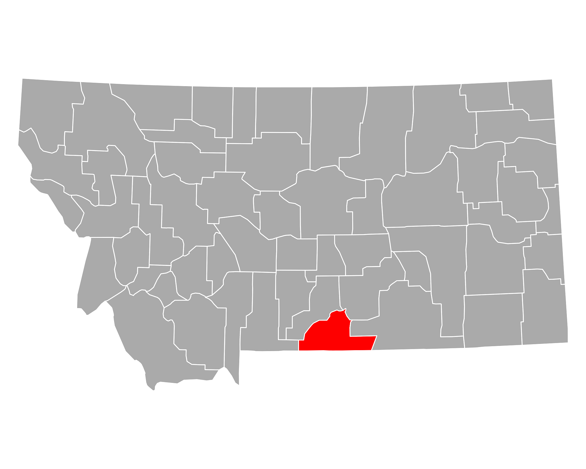 map of carbon in montana