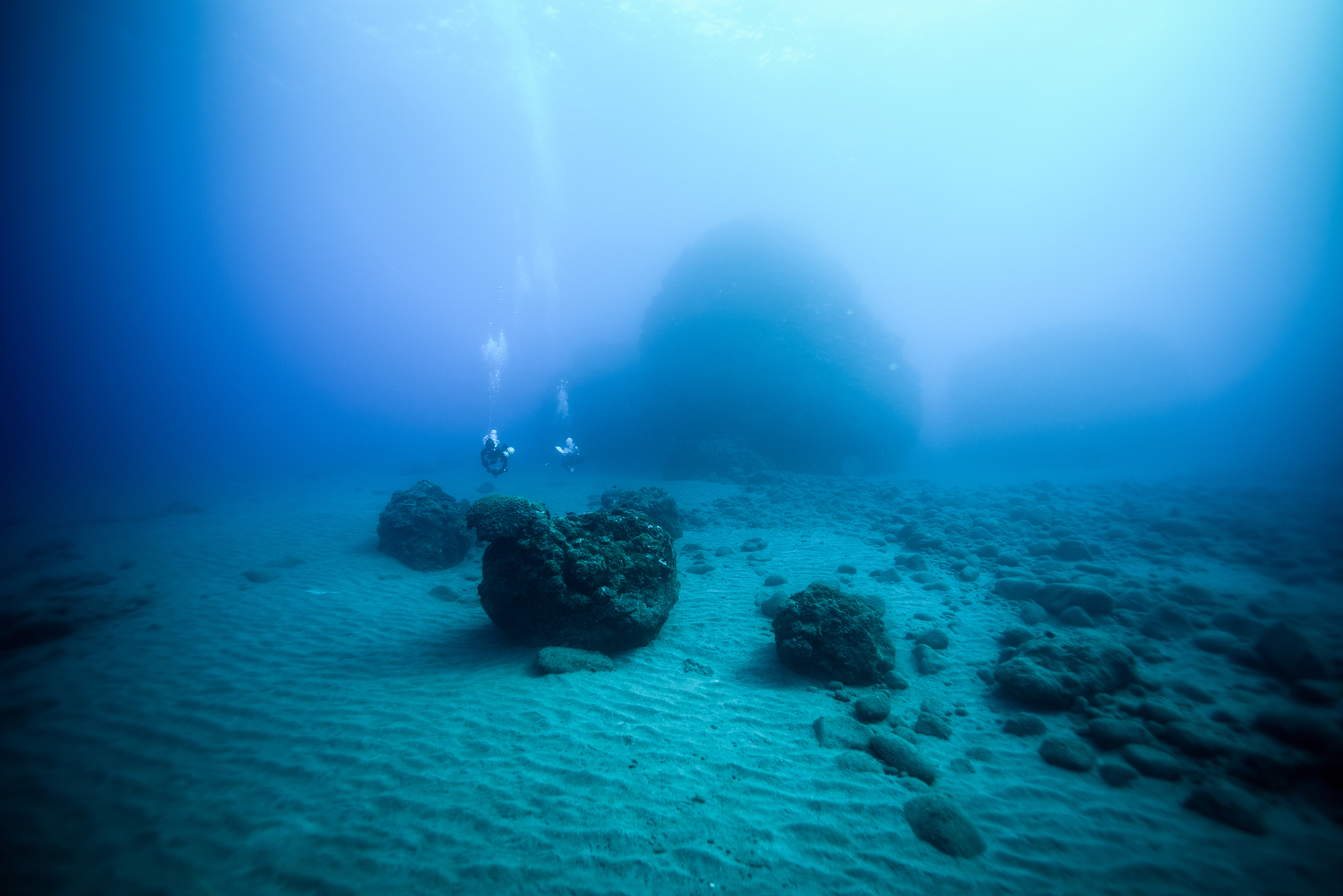 underwater desert
