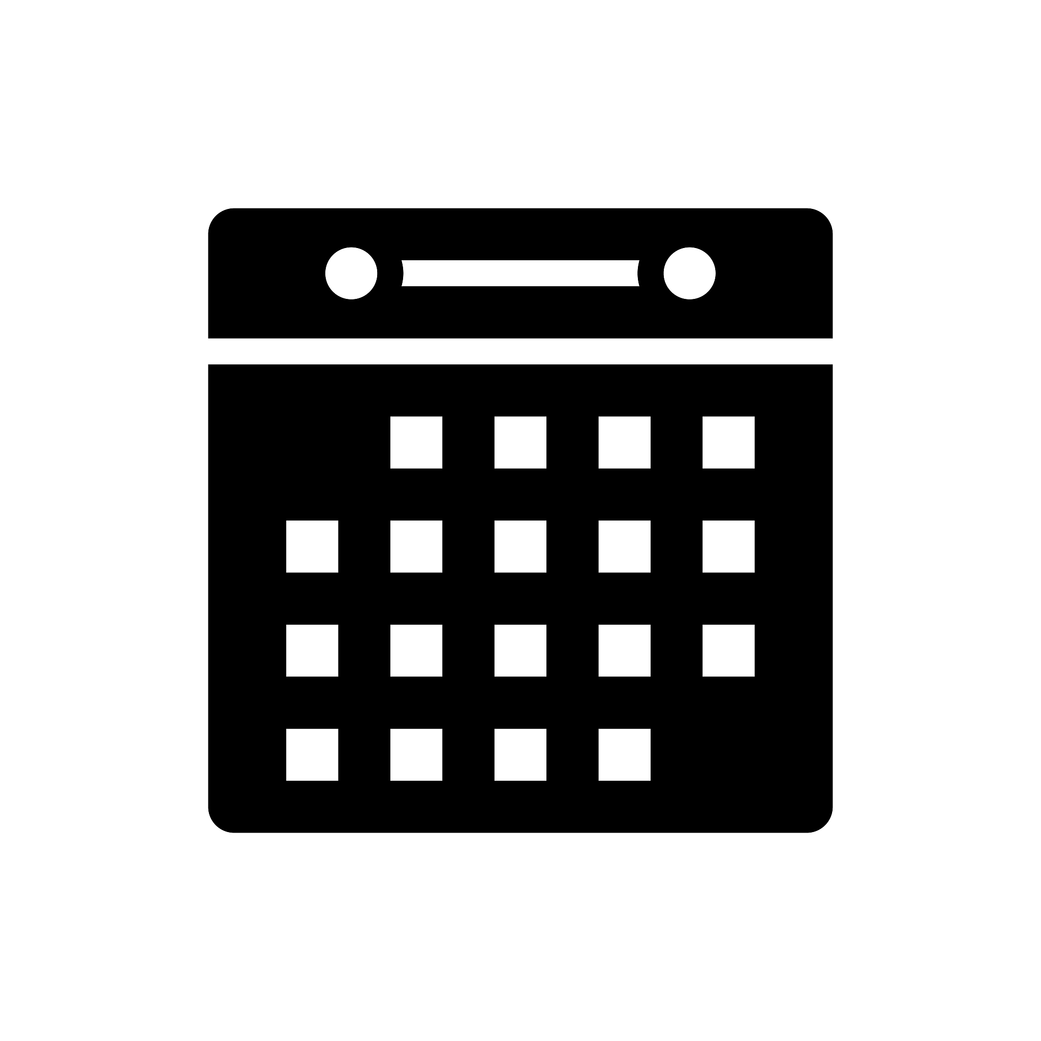 calendar vector glyph icon