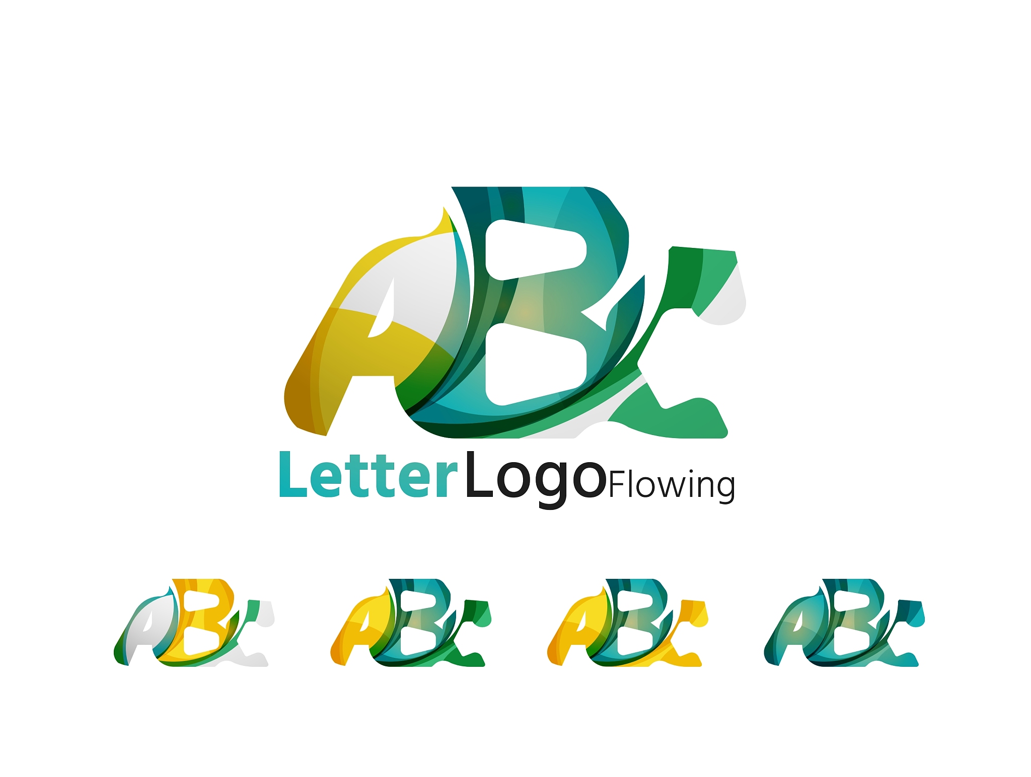 abc company logo set