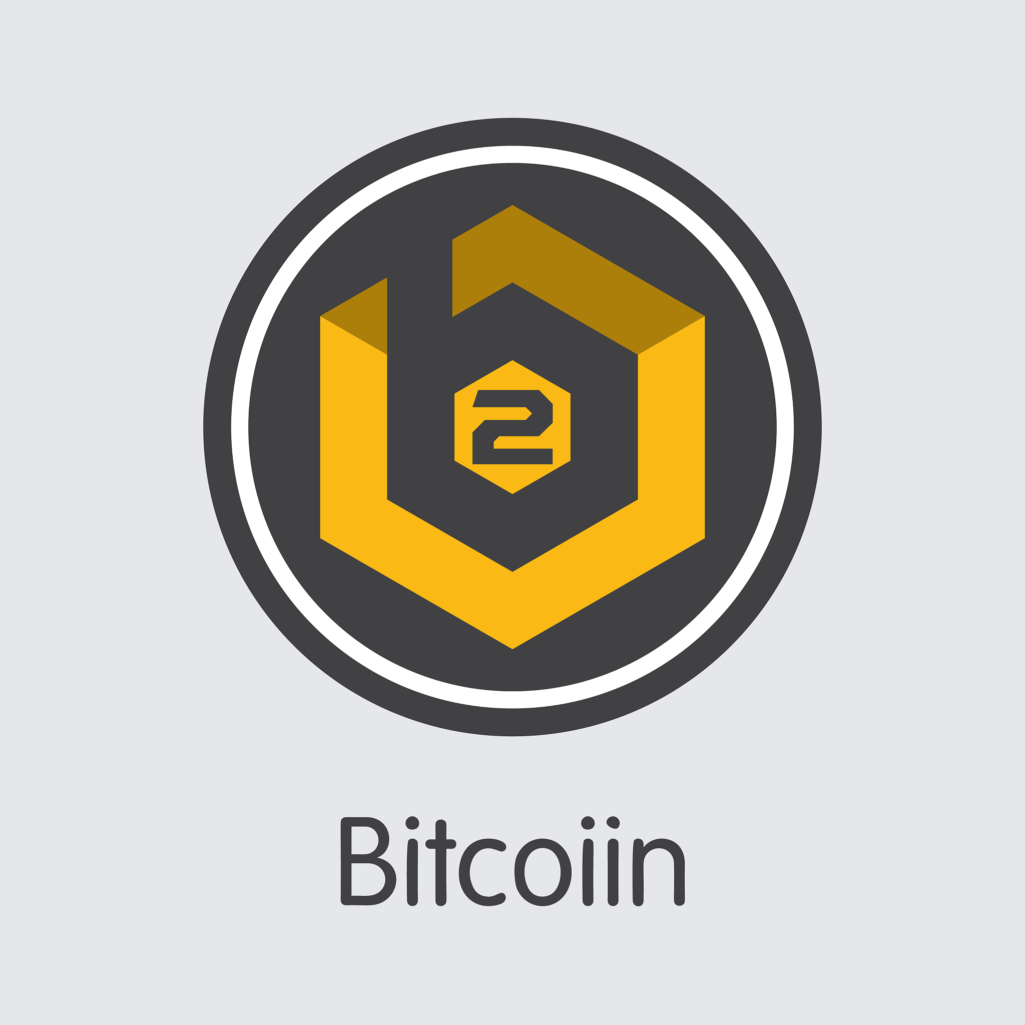 b2g - bitcoiin the logo of money or market emblem