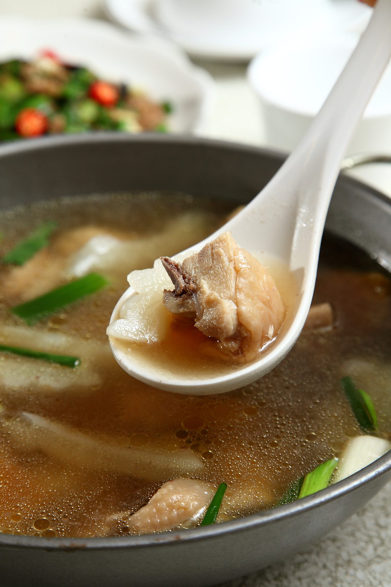 chicken soup with bitter gourd ( chinese style)