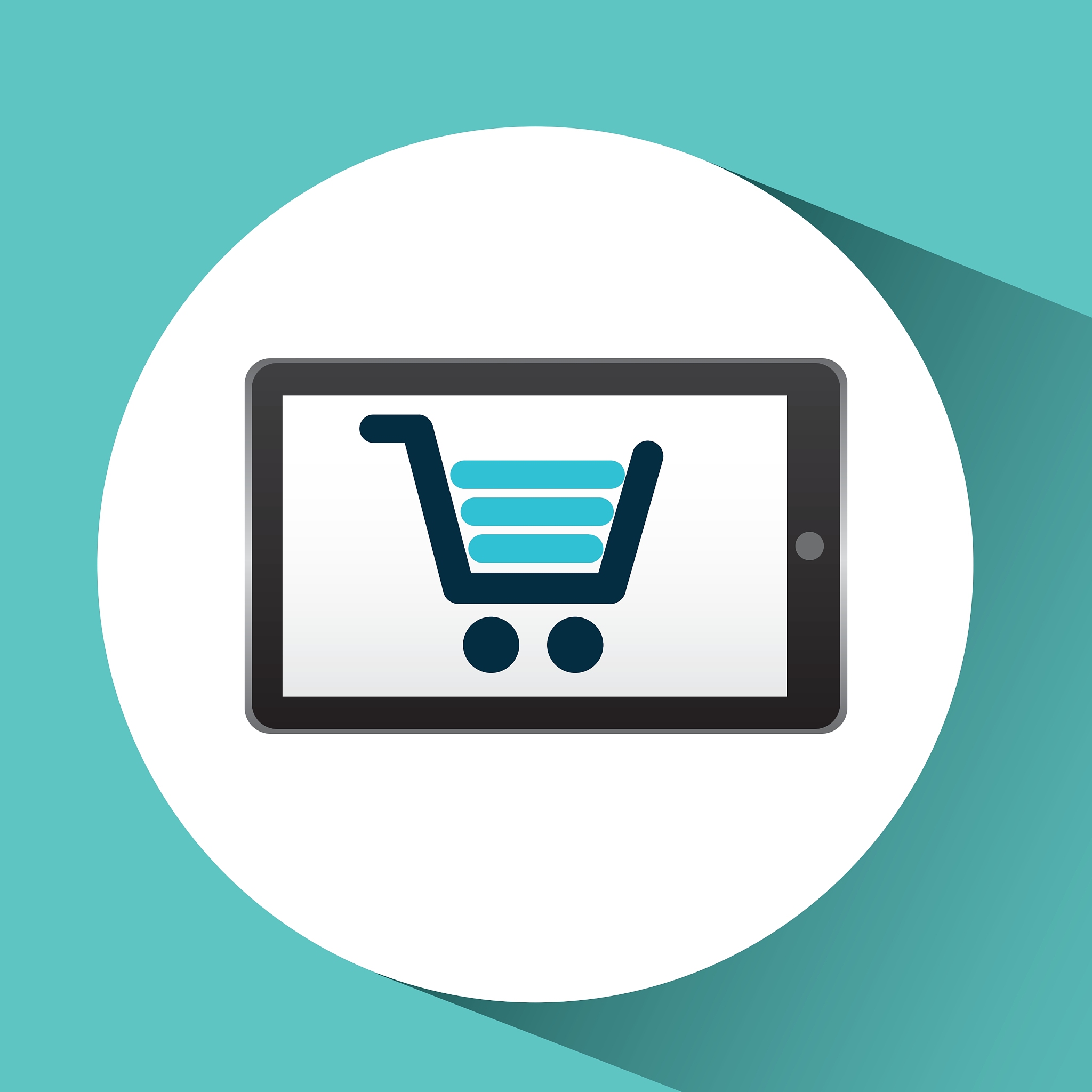 smartphone black shop online graphic