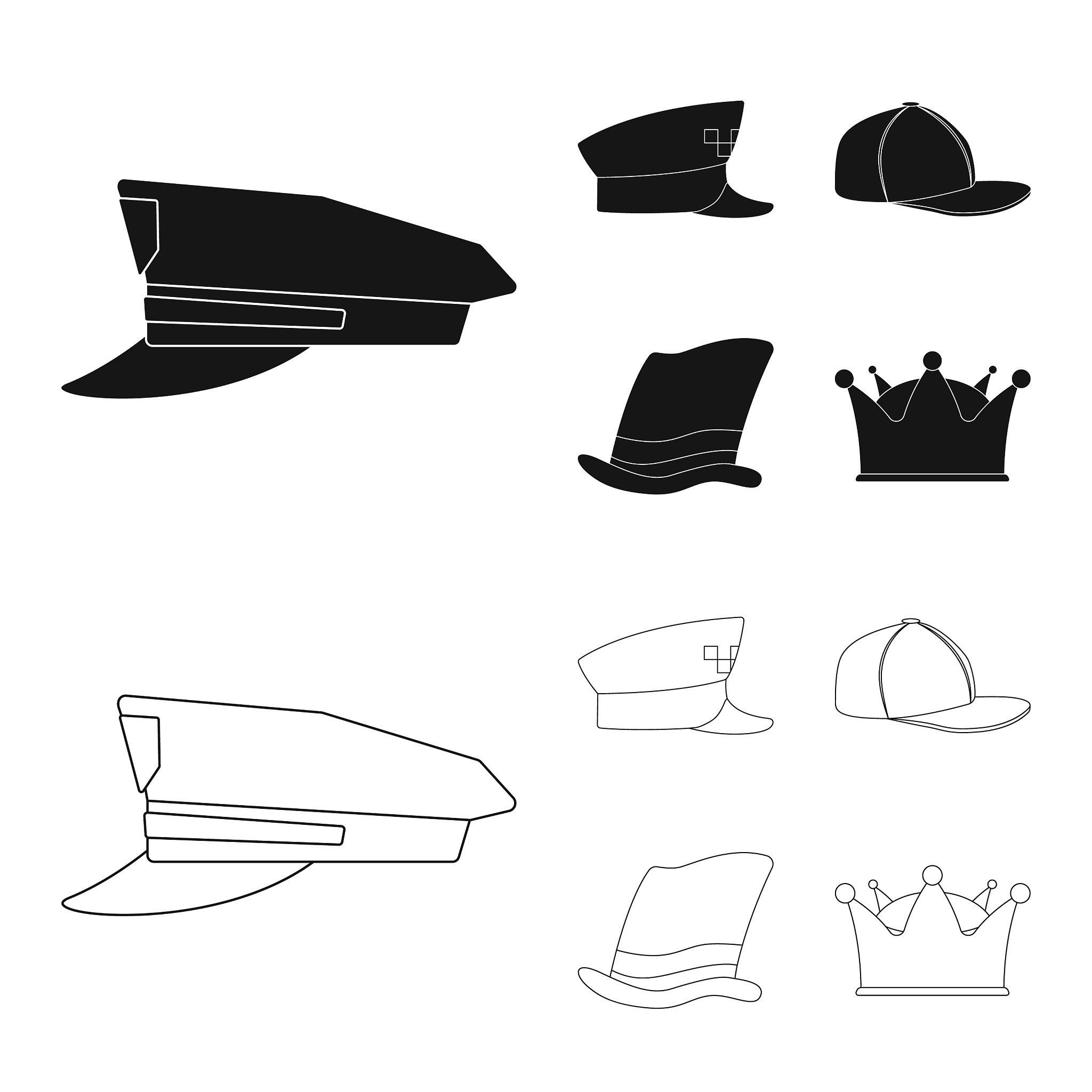 headgear and cap sign