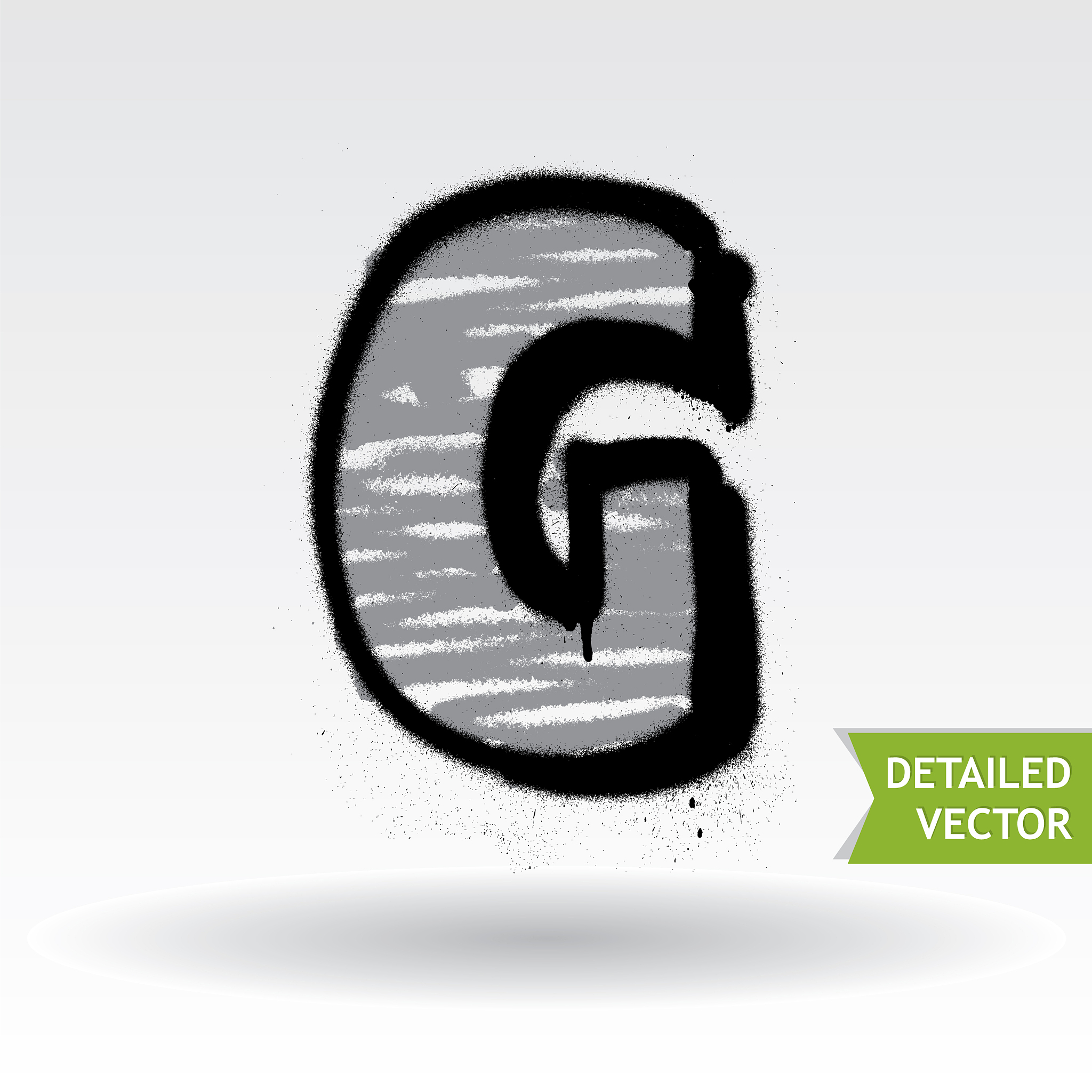 graffiti alphabet highly detailed font