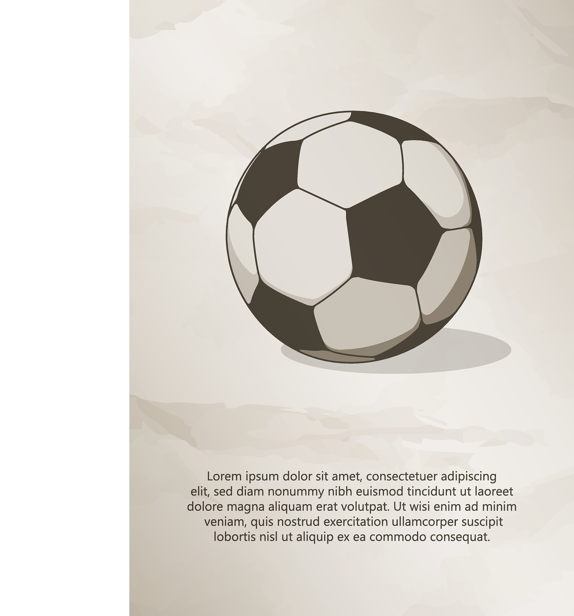 soccer, football ball. vector illustration.