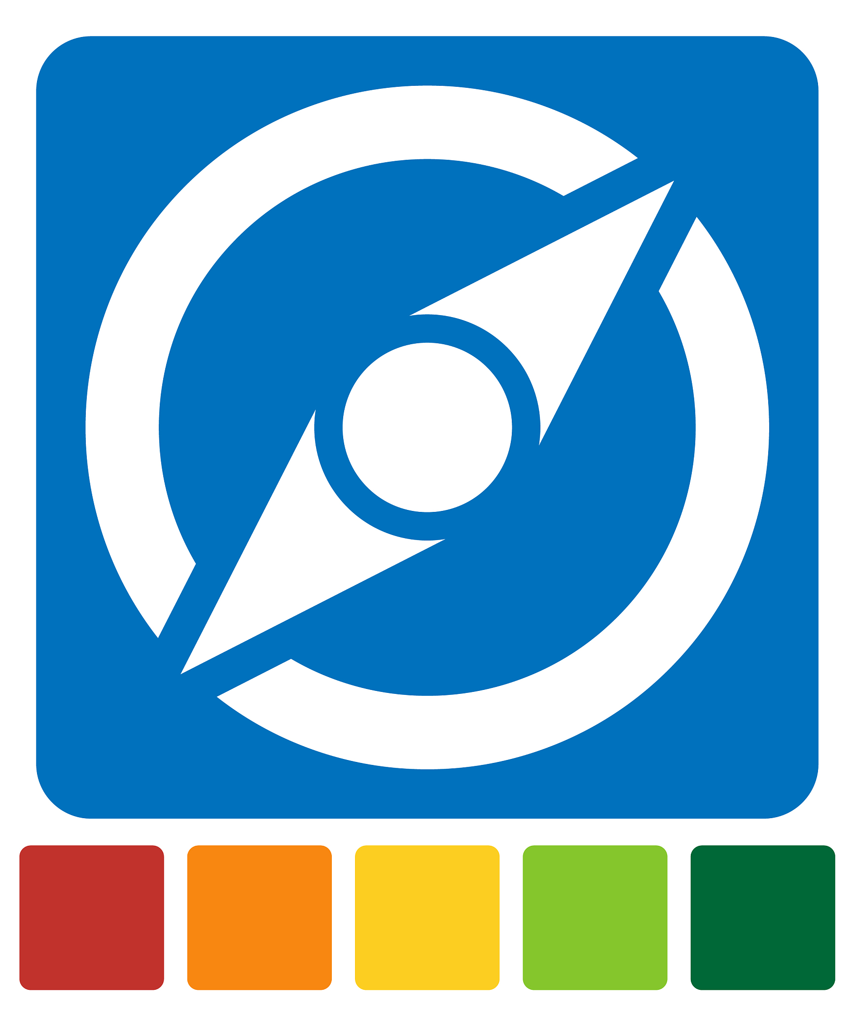 icon with compass symbol guidance exploration