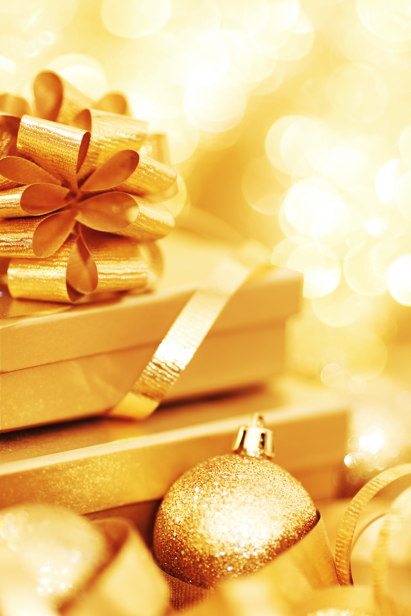 golden christmas background
