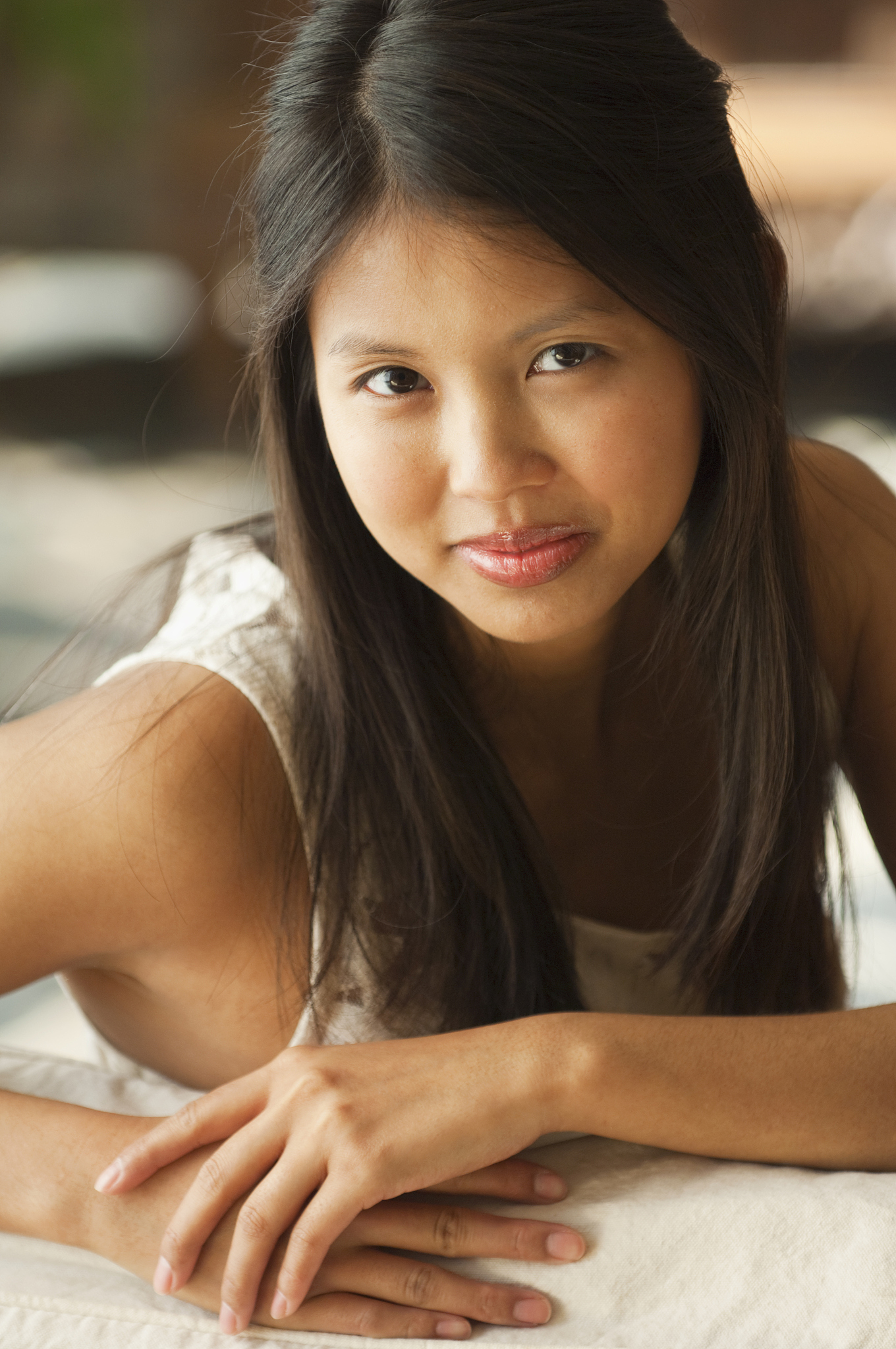 smiling asian woman