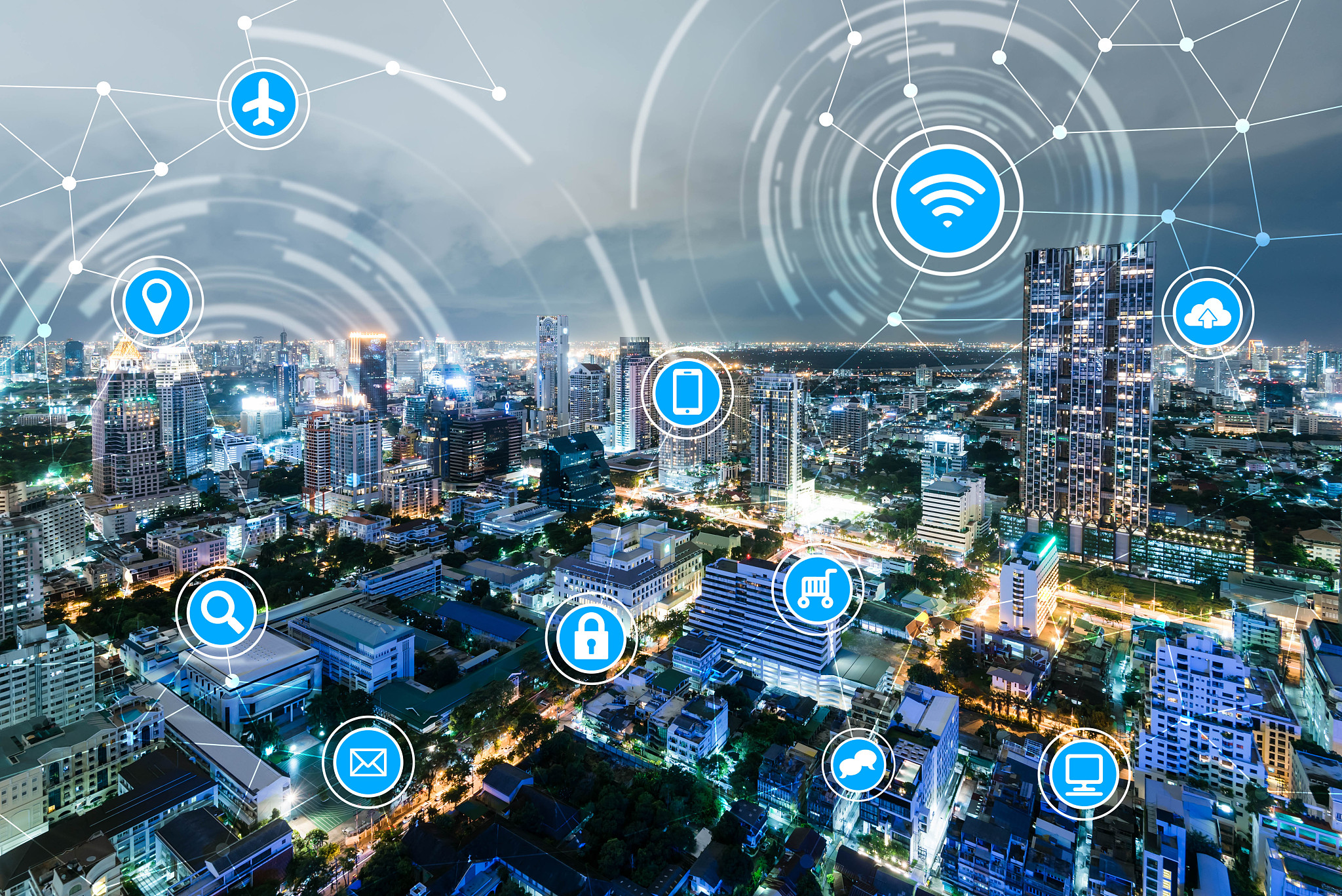 smart city and wireless communication network, iot(internet of t